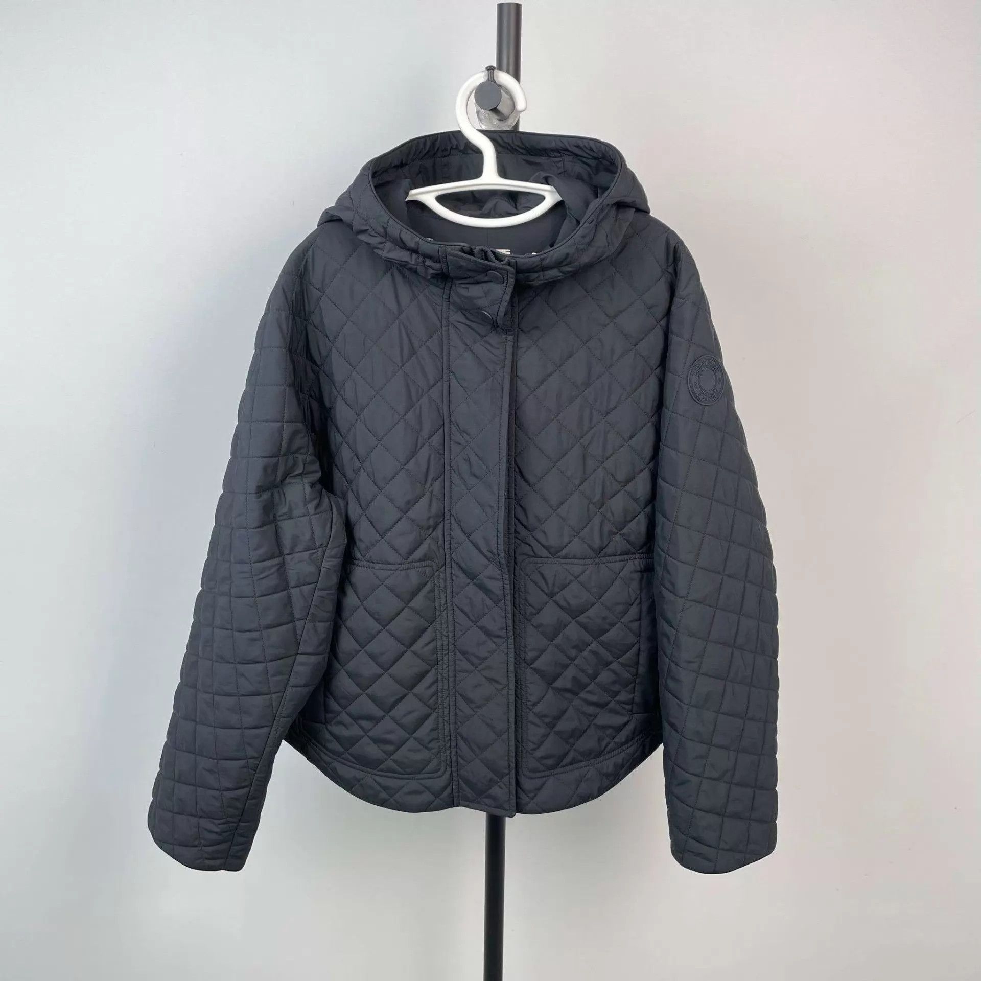 Hermes Hermès cotton jacket S black no accessories Size S / US 4 / IT 40 - 1 Thumbnail