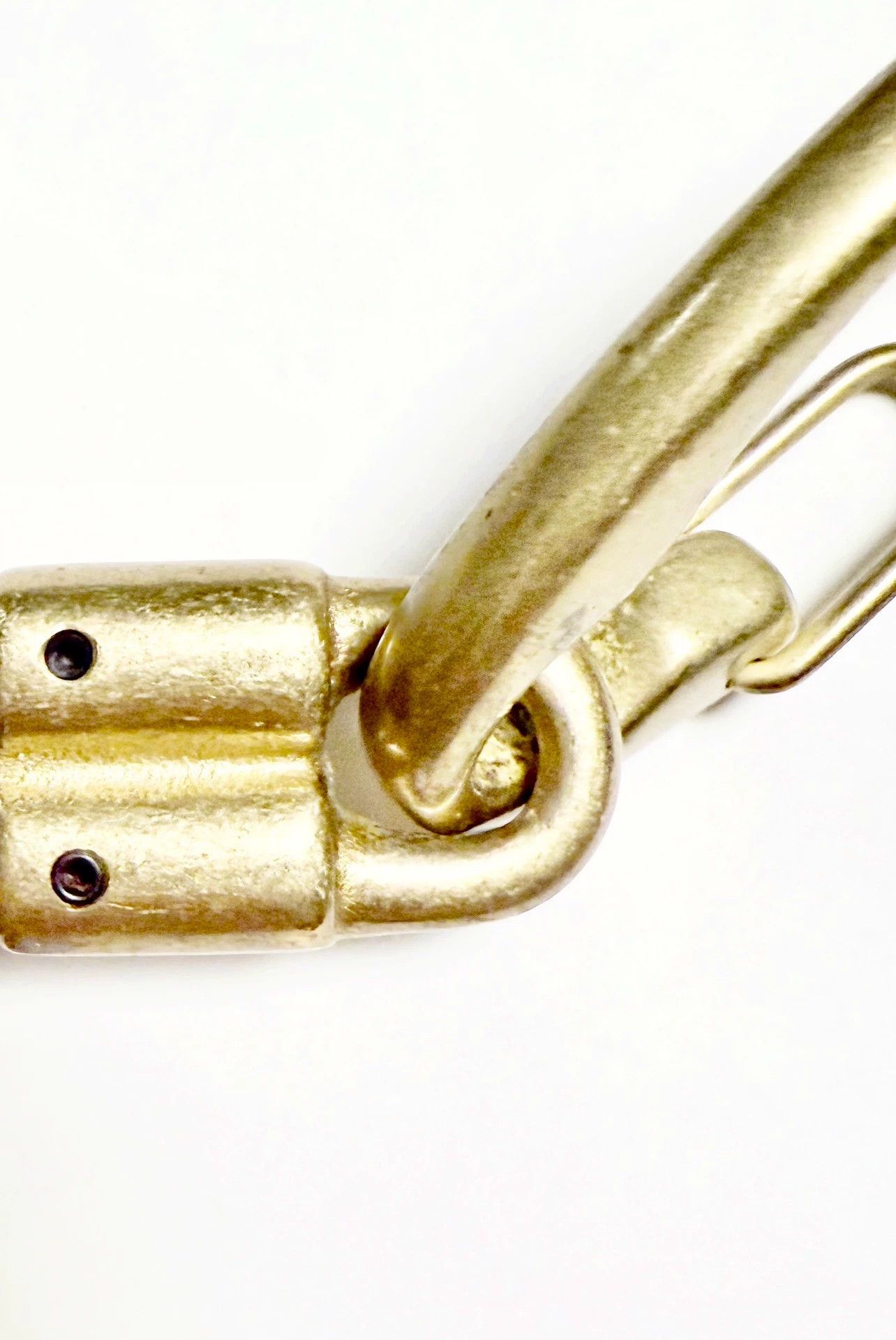 Yohji Yamamoto Yohji Yamamoto Pour Homme Brass Keychain Horween Leather 5 Size ONE SIZE - 8 Thumbnail