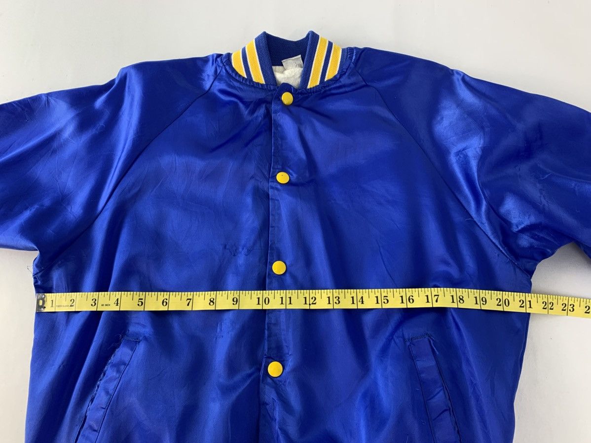 Other 90s Castle Knight Blue Satin Bomber Varsity Jacke Size US M / EU 48-50 / 2 - 8 Thumbnail