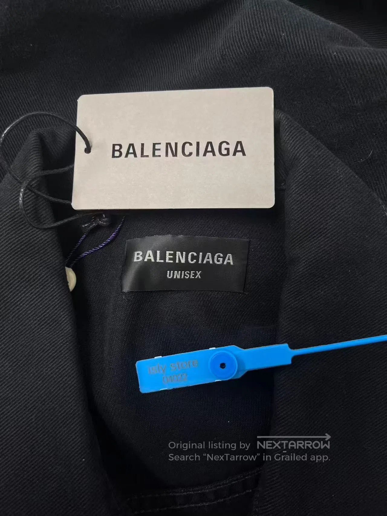 Balenciaga Balenciaga Men's Letter Logo Denim Jacket. Size US S / EU 44-46 / 1 - 5 Thumbnail