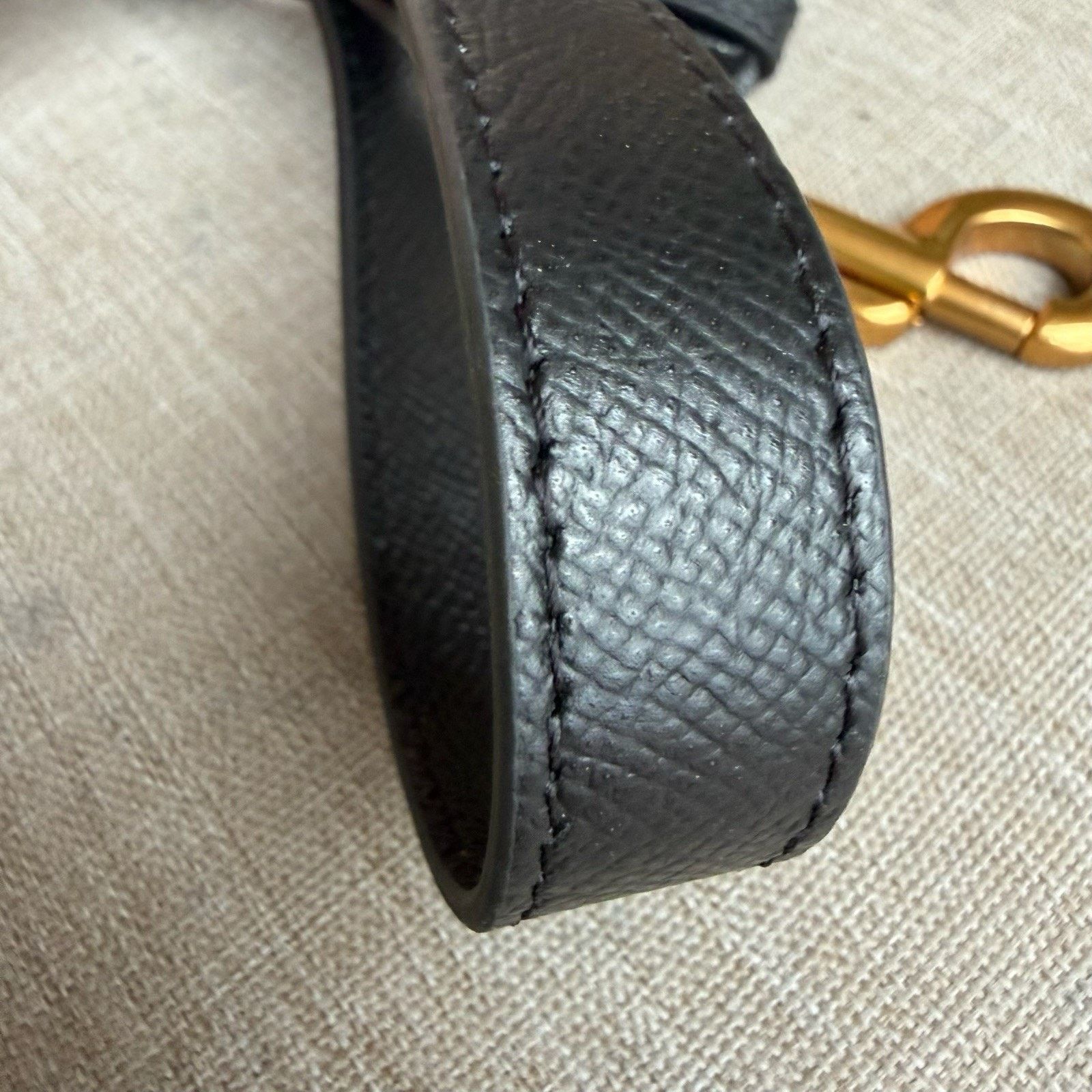 Dior Dior Leather Shoulder Bag Strap Black Size ONE SIZE - 6 Thumbnail
