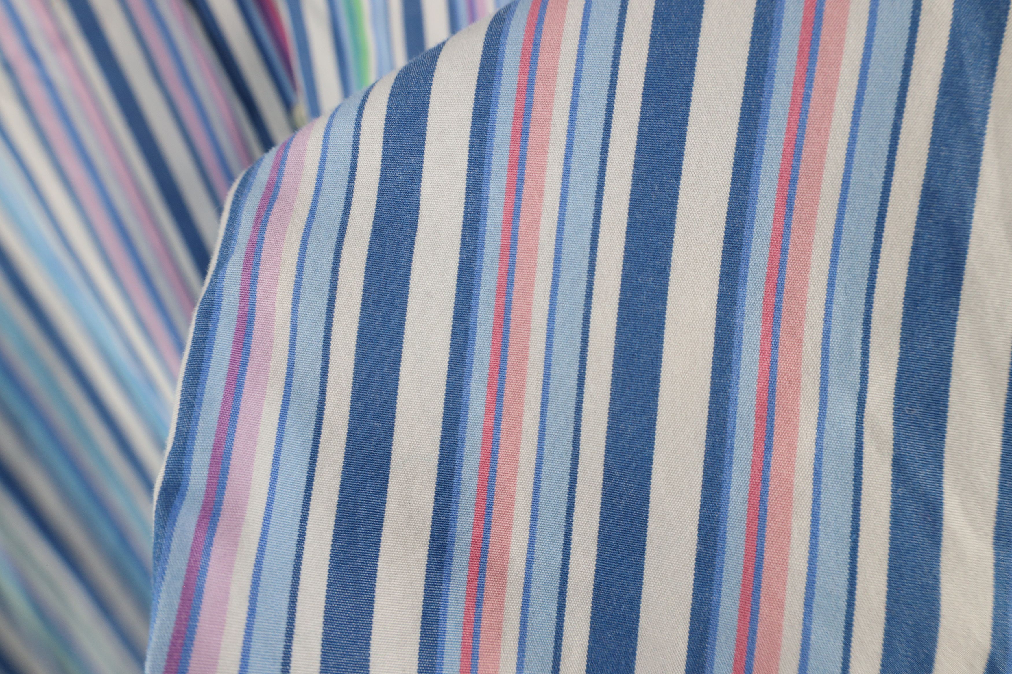 Lands' End × Vintage Vintage 90s Lands End Striped Collared Button Down Shirt Size US M / EU 48-50 / 2 - 6 Thumbnail