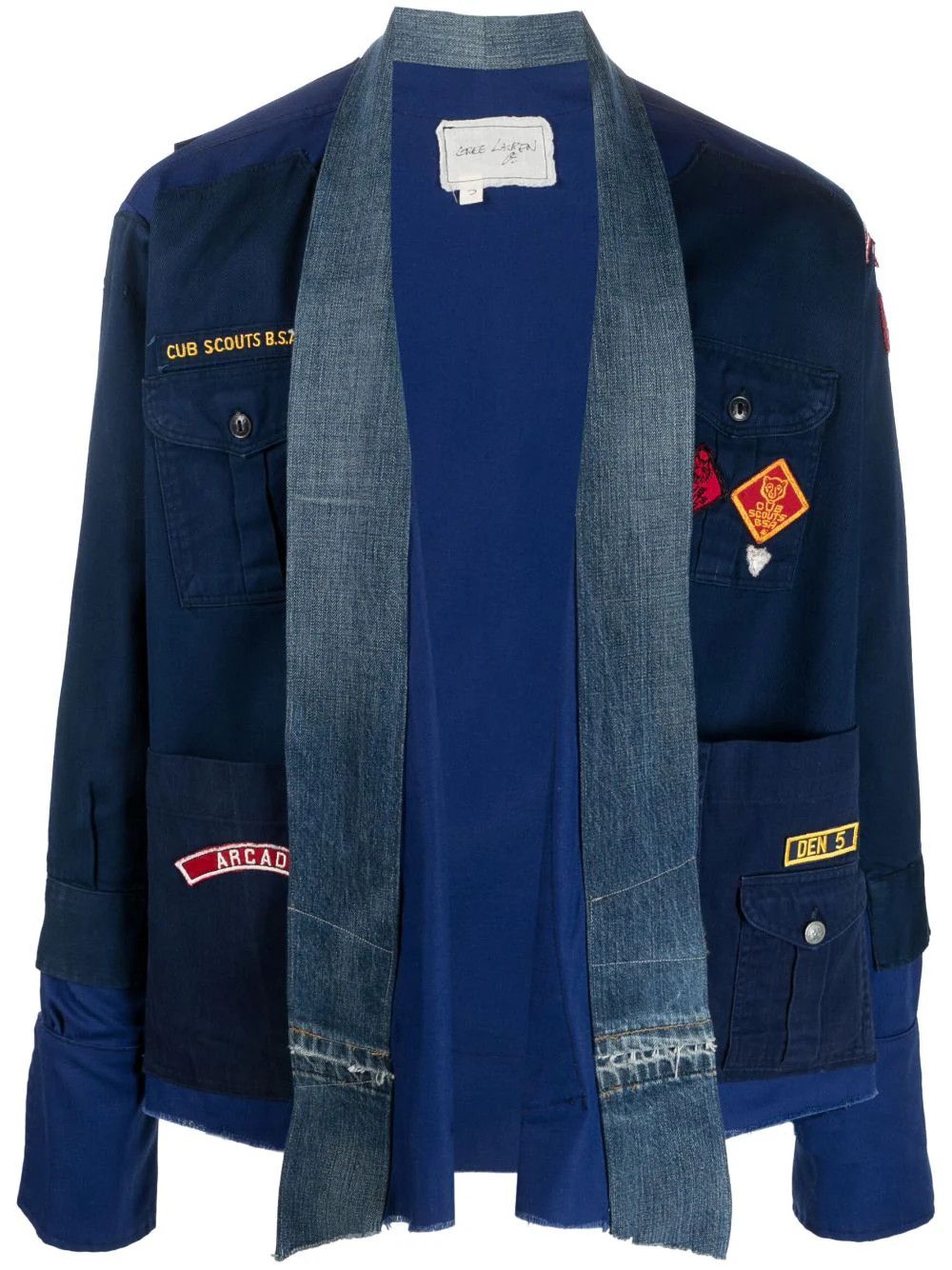 Greg Lauren $2817 NWT Greg Lauren Blue Boyscout GL1 Jacket Size US XL / EU 56 / 4 - 3 Thumbnail