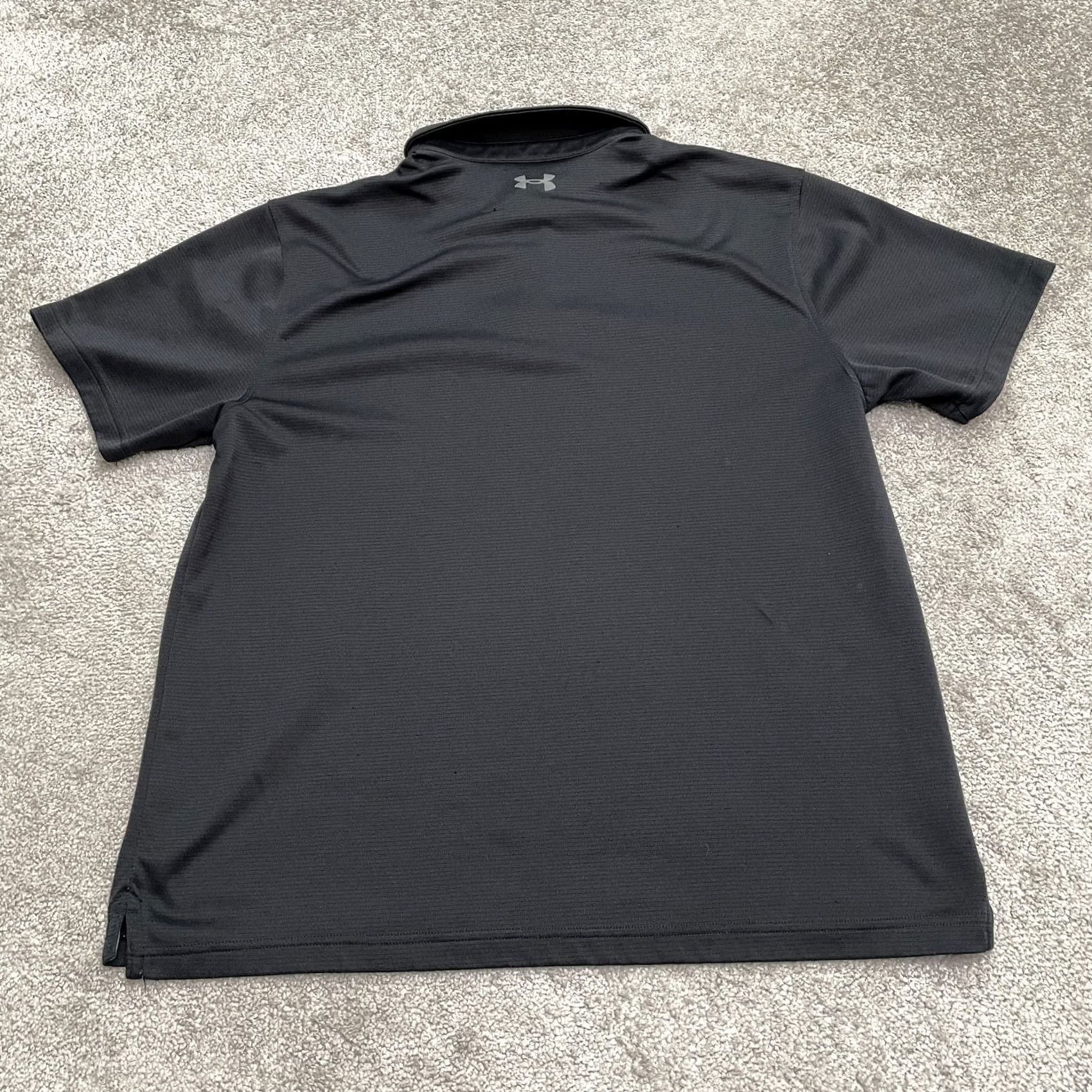 Under Armour Under Armour Polo Shirt Mens XL Black Stretch Thick Active Polo Tennis Shirt Size US XL / EU 56 / 4 - 2 Thumbnail