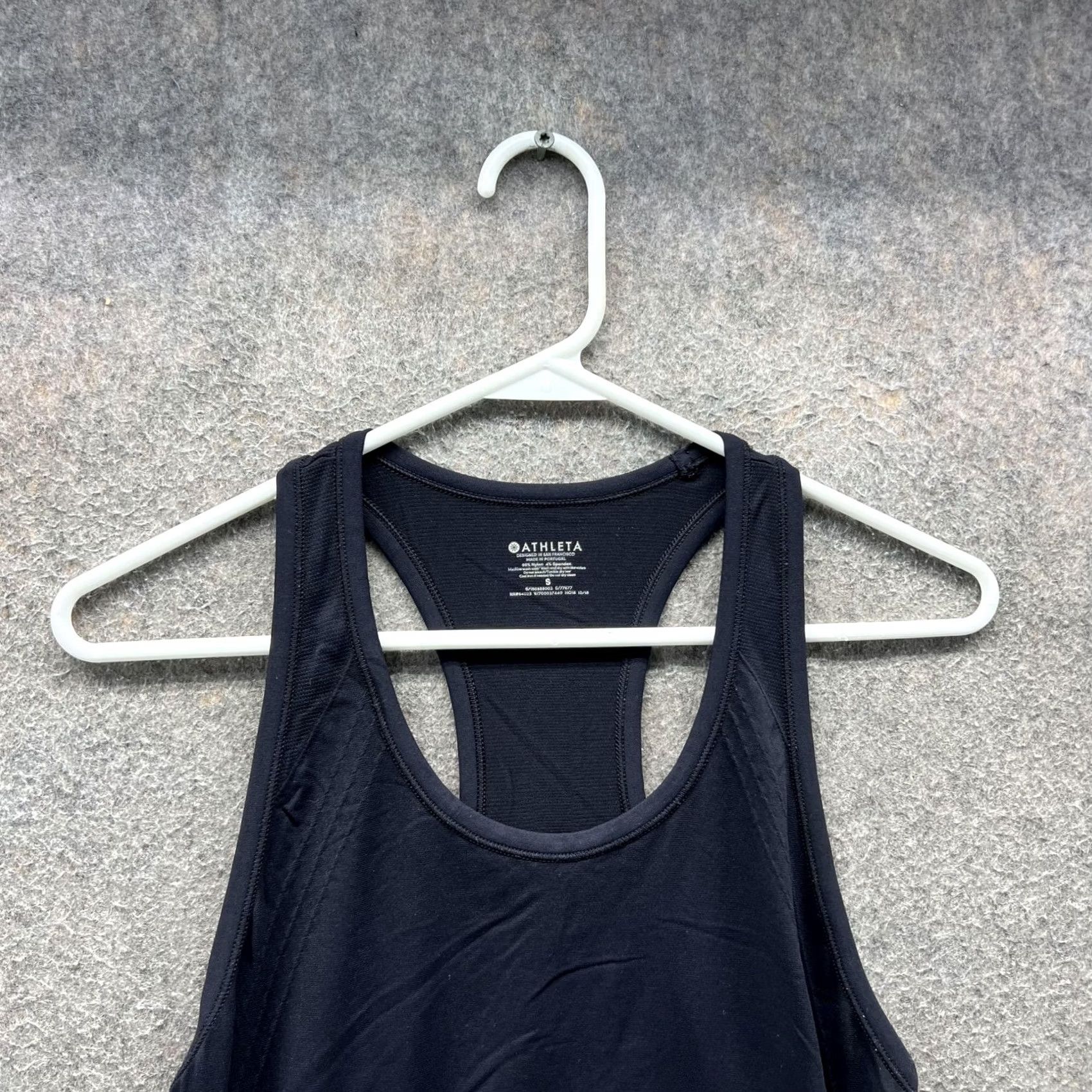 Athleta VINTAGE Athleta Tank Top Womens S Black Racerback Ruched Running Yoga Workout Size S / US 4 / IT 40 - 3 Thumbnail