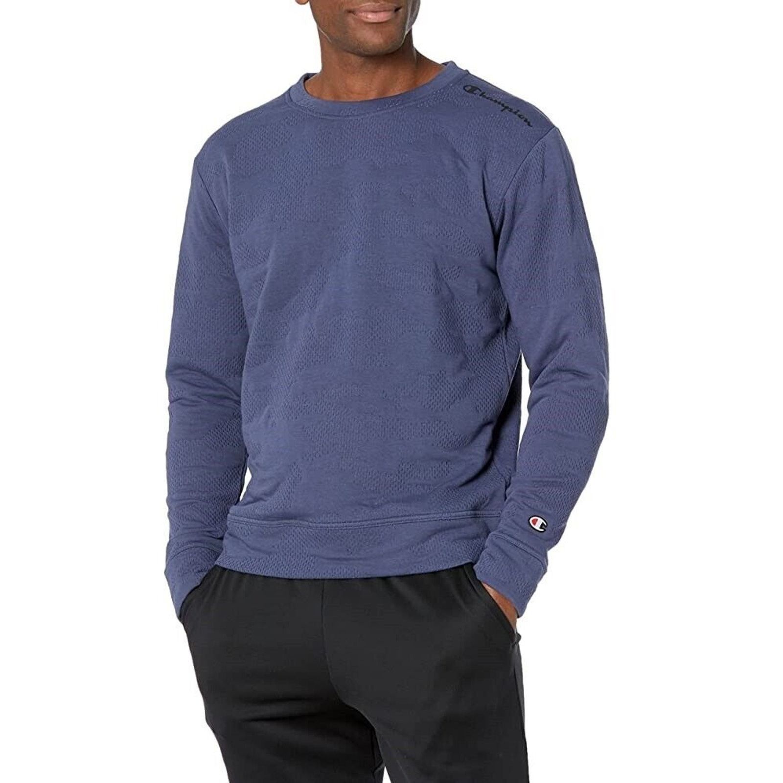 Champion Champion Men's Blue Casual Layering Crew Sweatshirt Size S Size US S / EU 44-46 / 1 - 1 Thumbnail