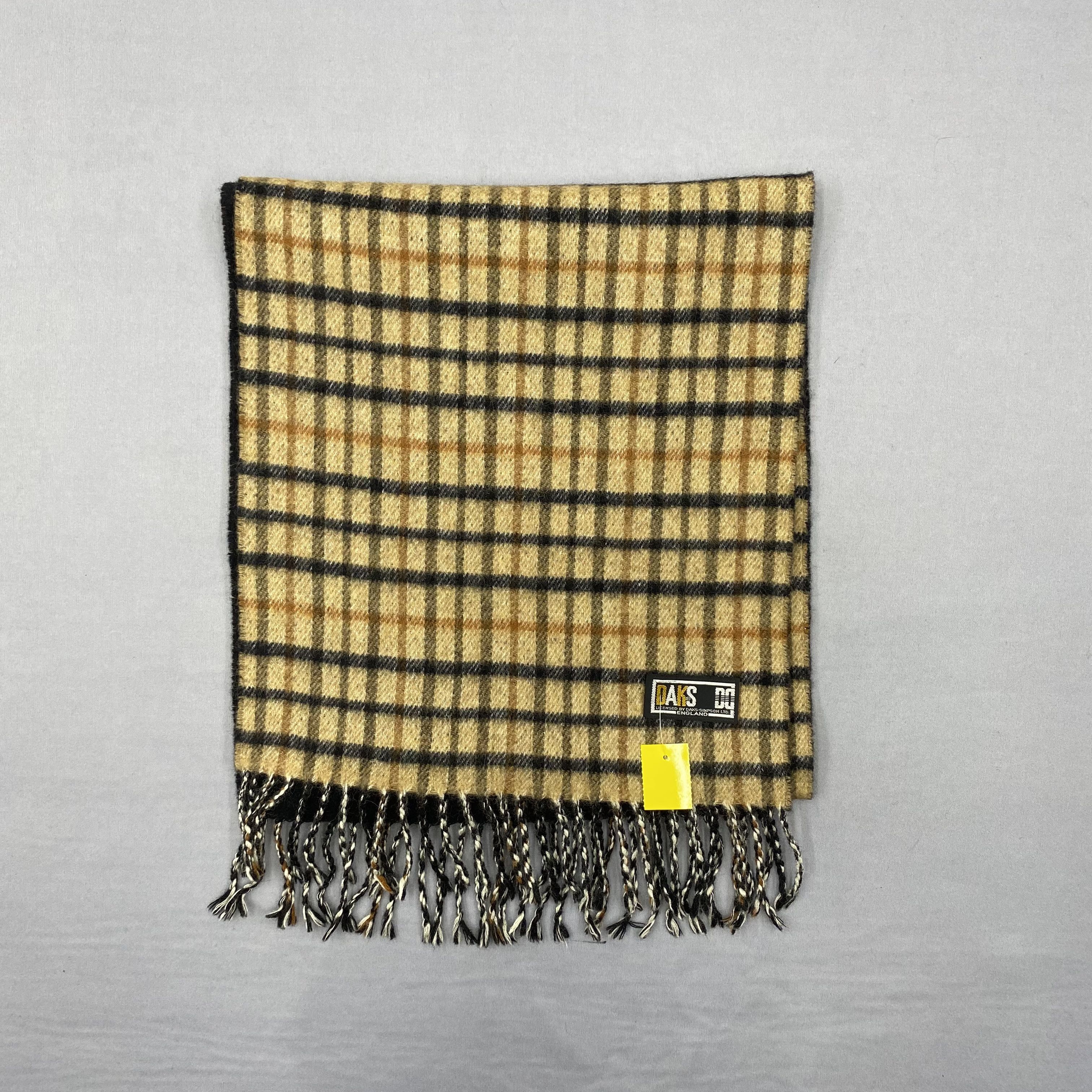 DAKS Vintage Daks London Scarf Muffler Wool Cashmere Scarves Size ONE SIZE - 2 Thumbnail