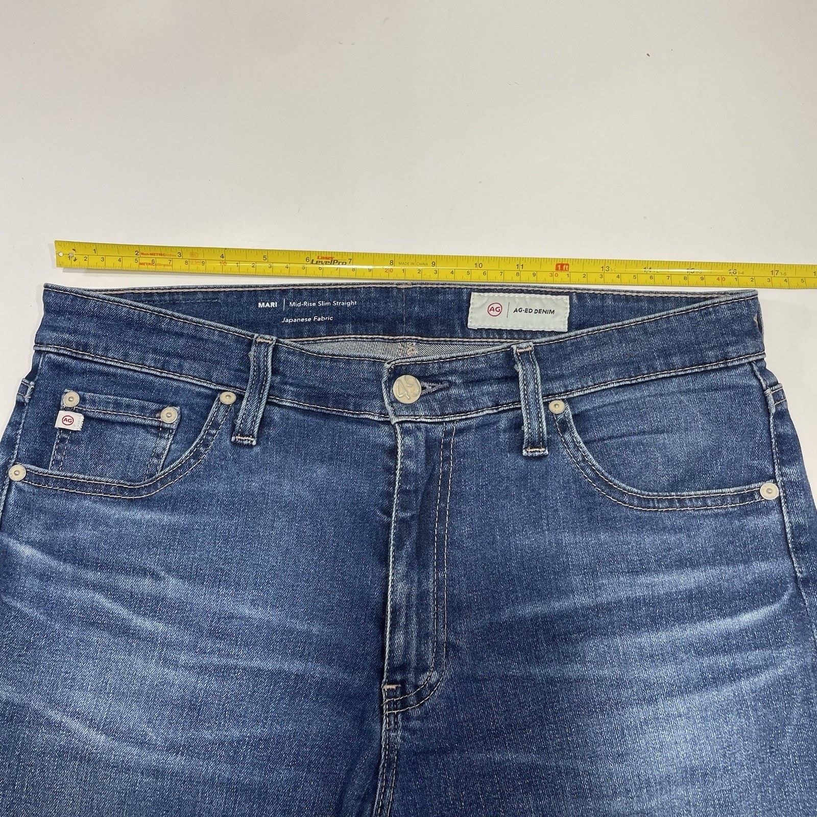 AG Adriano Goldschmied AG Mari Jean Mid-Rise Slim Straight Women’s 30x30 Japanese Size 30" / US 8 / IT 44 - 5 Thumbnail