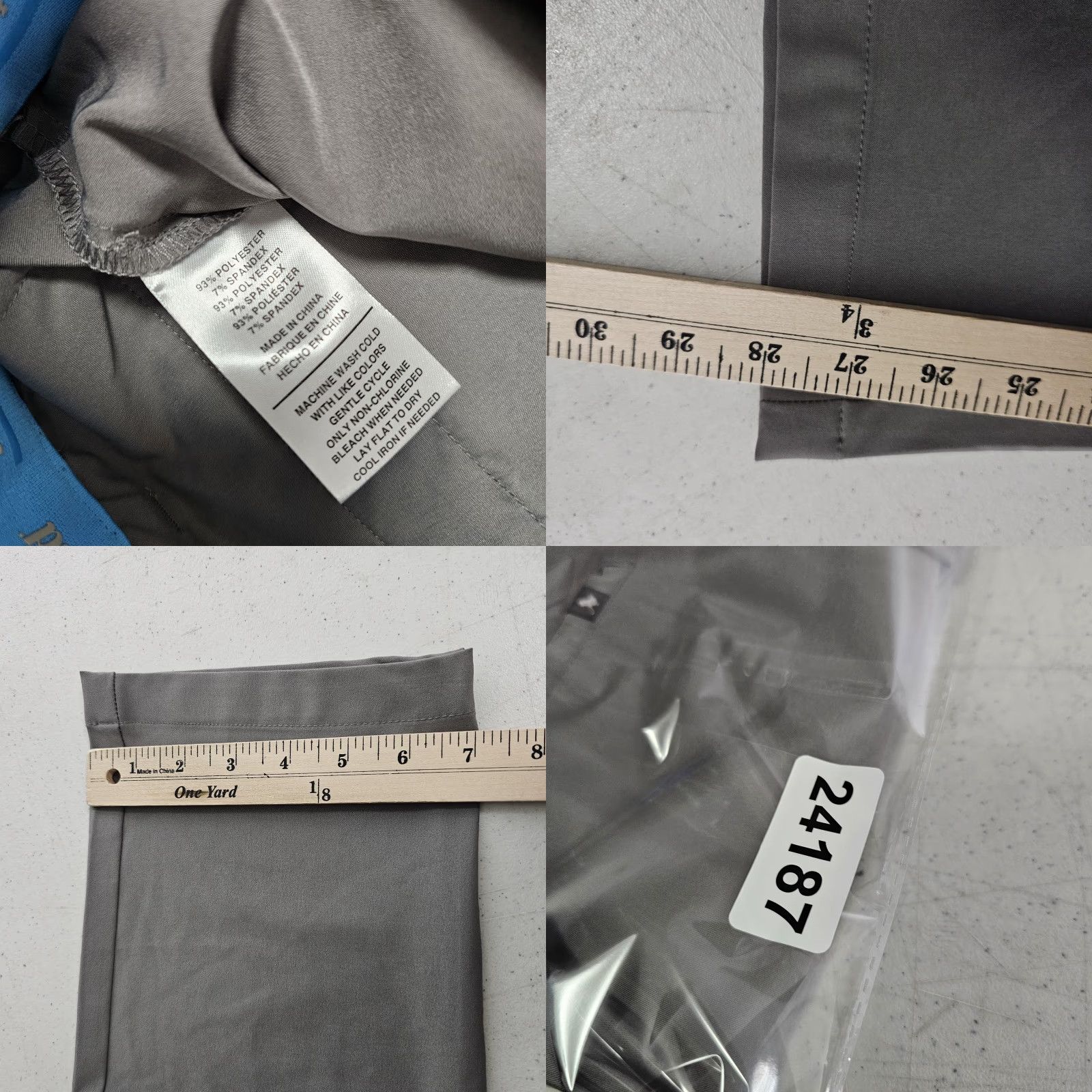 Vintage Birdie Bound Mens Dress Pants 34x28 Grey Stretch Golf Business Casual Pants Size US 34 / EU 50 - 8 Thumbnail