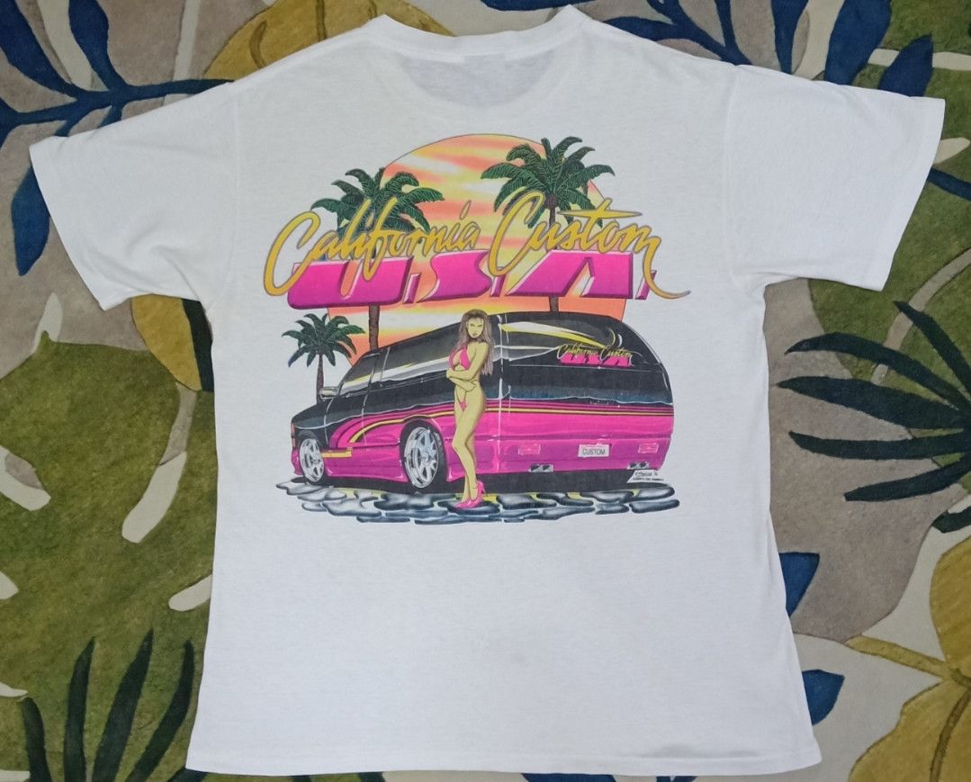 Vintage Vintage 90s California Custom USA T-shirt Size US M / EU 48-50 / 2 - 11 Thumbnail