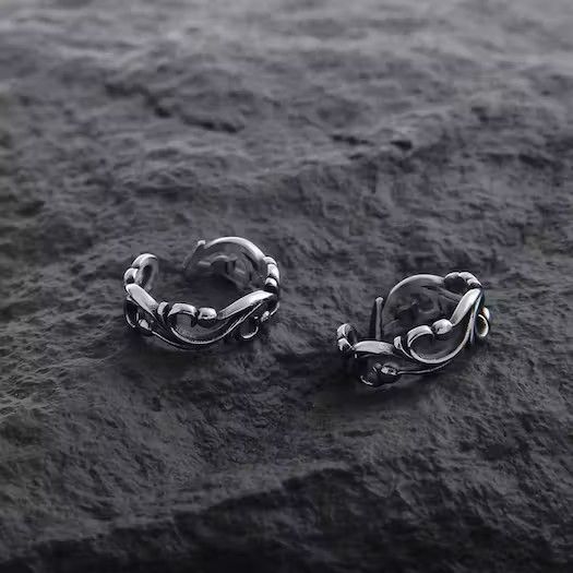 Designer × Jewelry × Vintage Retro punk ring Size ONE SIZE - 3 Thumbnail