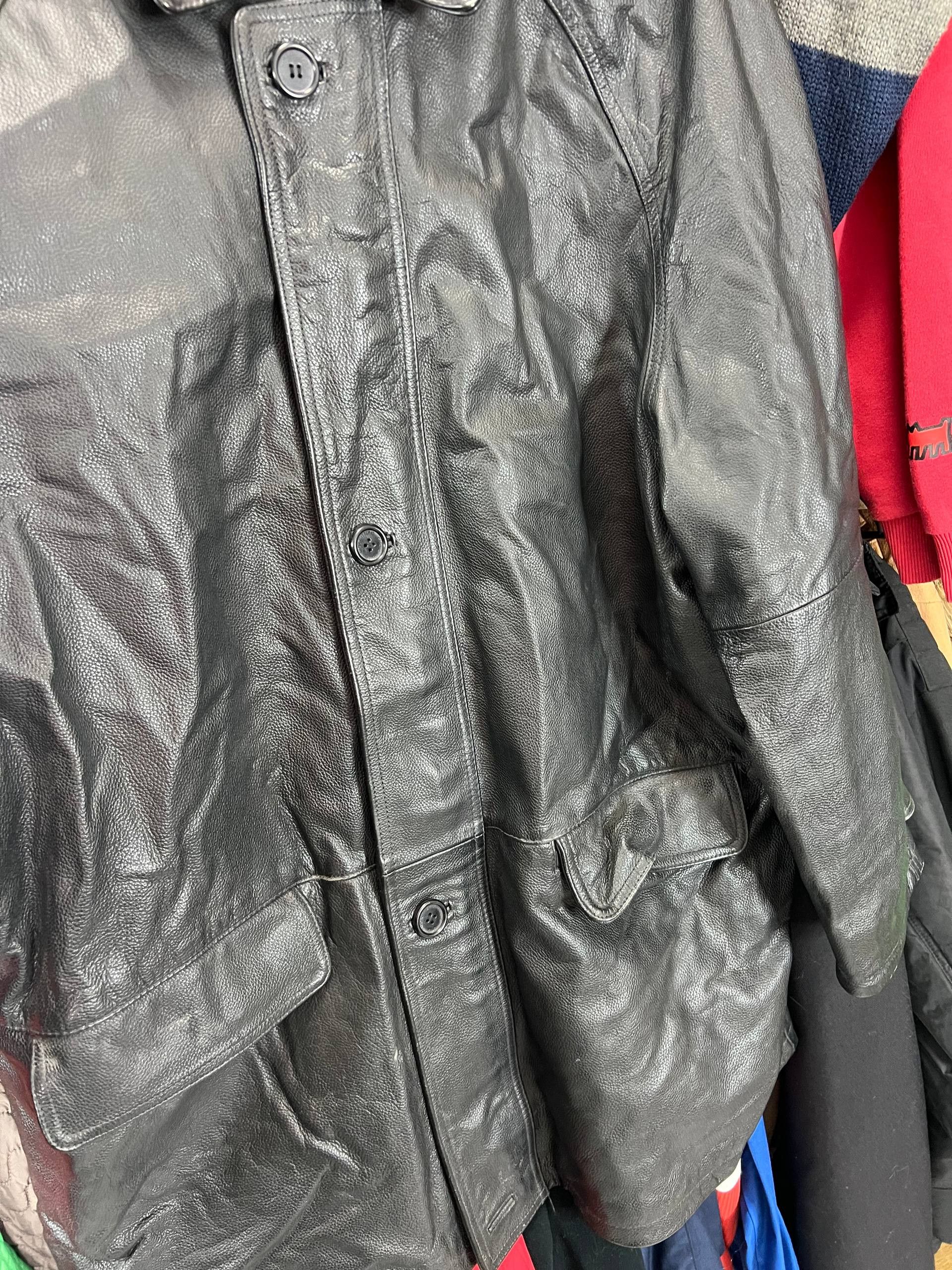 Yohji Yamamoto AVANT GARDE LONG LEATHER COAT JACKET MARLBORO CLASSIC Size US XL / EU 56 / 4 - 6 Thumbnail