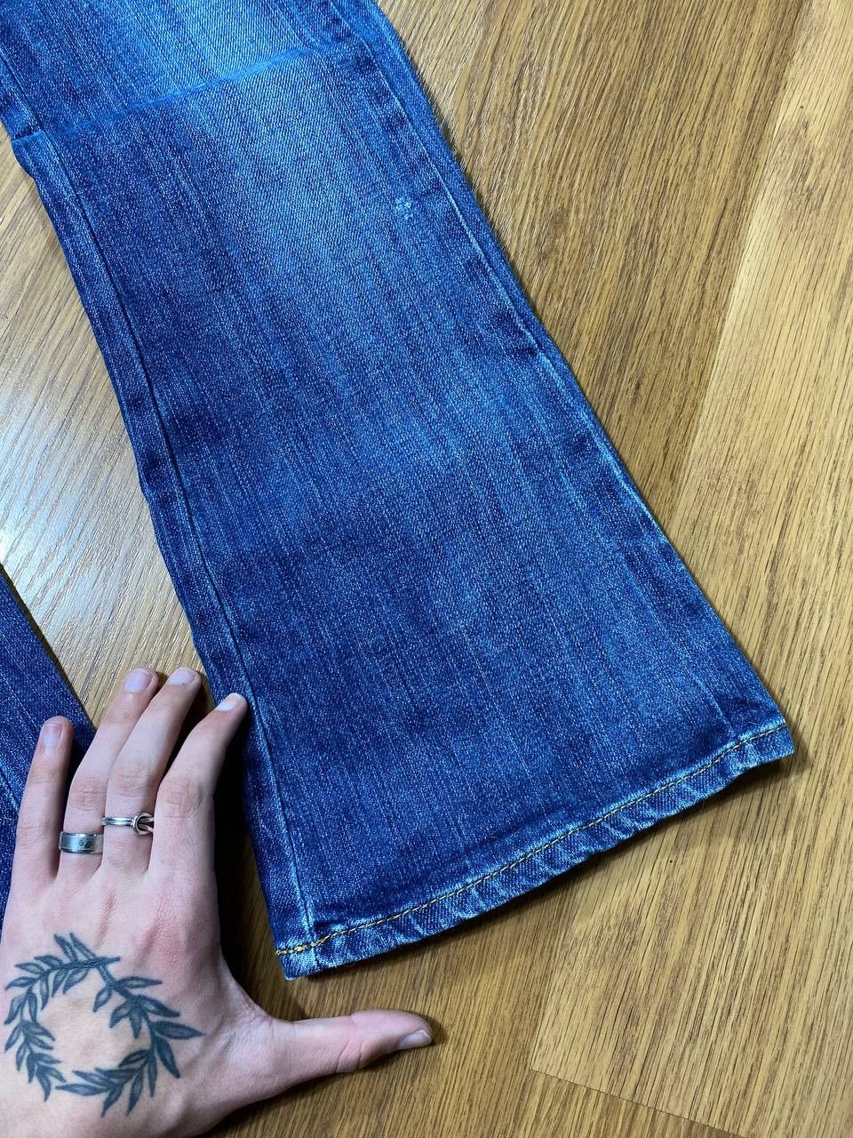 Japanese Brand Crazy Crash Dirty Baggy Faded Jean Japan Avant Garde Style Size US 28 / EU 44 - 13 Thumbnail