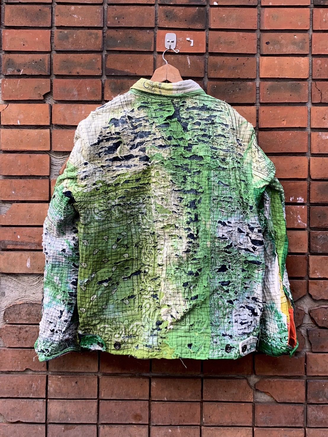 Handmade Distressed Sashiko Denim Jacket like Kapital Size US M / EU 48-50 / 2 - 5 Thumbnail