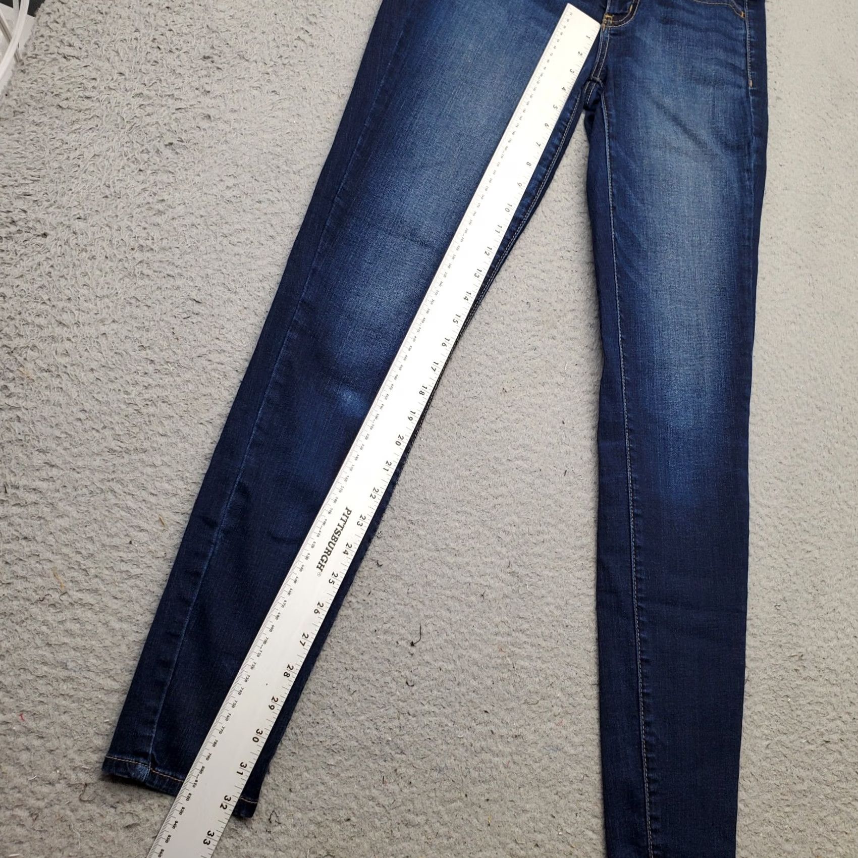 American Eagle Outfitters American Eagle Outfitters Womens Size 4 Navy Denim Jegging Jeans Slim Skinny Leg 32.25 Inseam Size 27" / US 4 / IT 40 - 5 Thumbnail