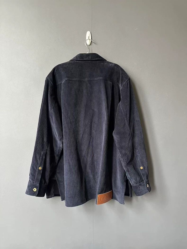 Loewe LOEWE Dark blue corduroy leather jacket Size L / US 10 / IT 46 - 2 Thumbnail