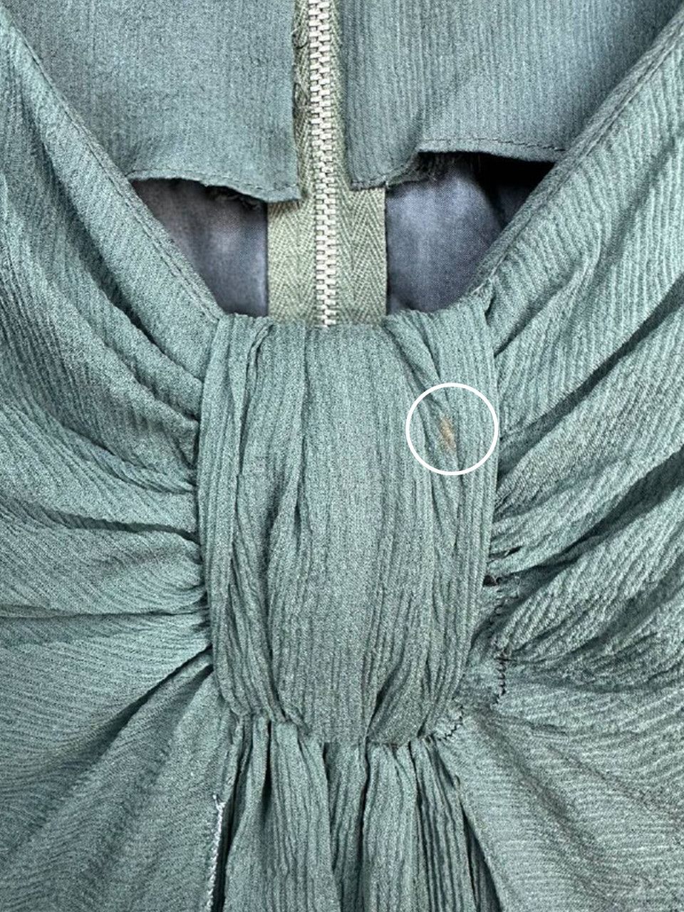 Vintage Gina Fratini Vintage 1970s Pure Silk Chiffon Draped Dress Size M / US 6-8 / IT 42-44 - 15 Thumbnail