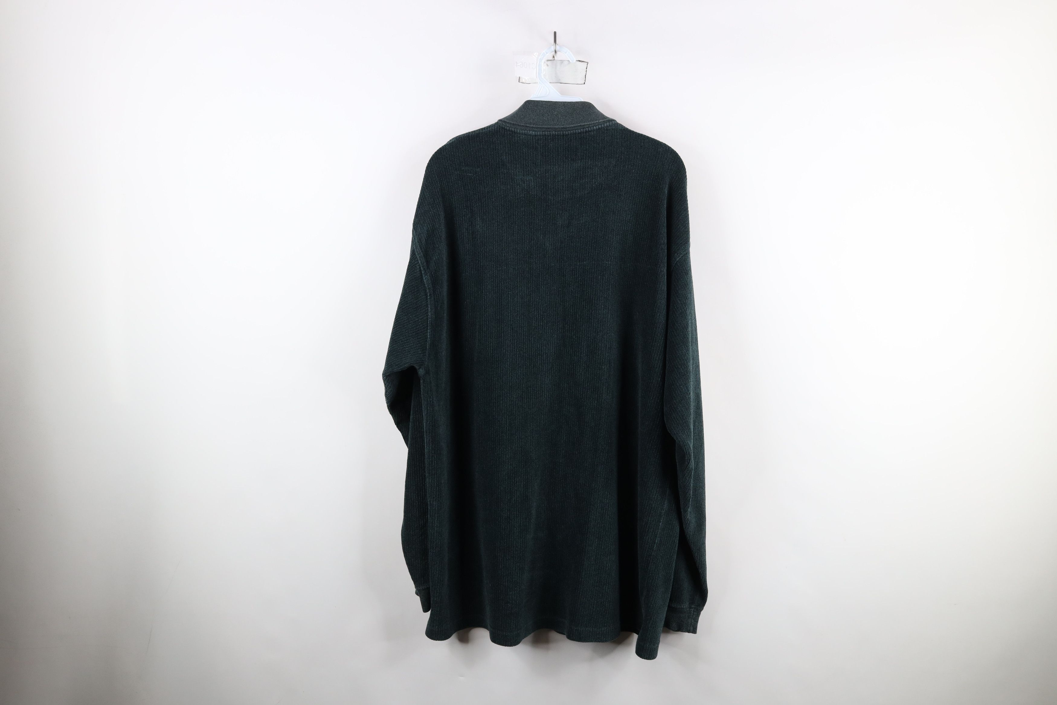 Vintage Vintage 90s Streetwear Ribbed Collared Long Sleeve Polo Size US XL / EU 56 / 4 - 10 Thumbnail