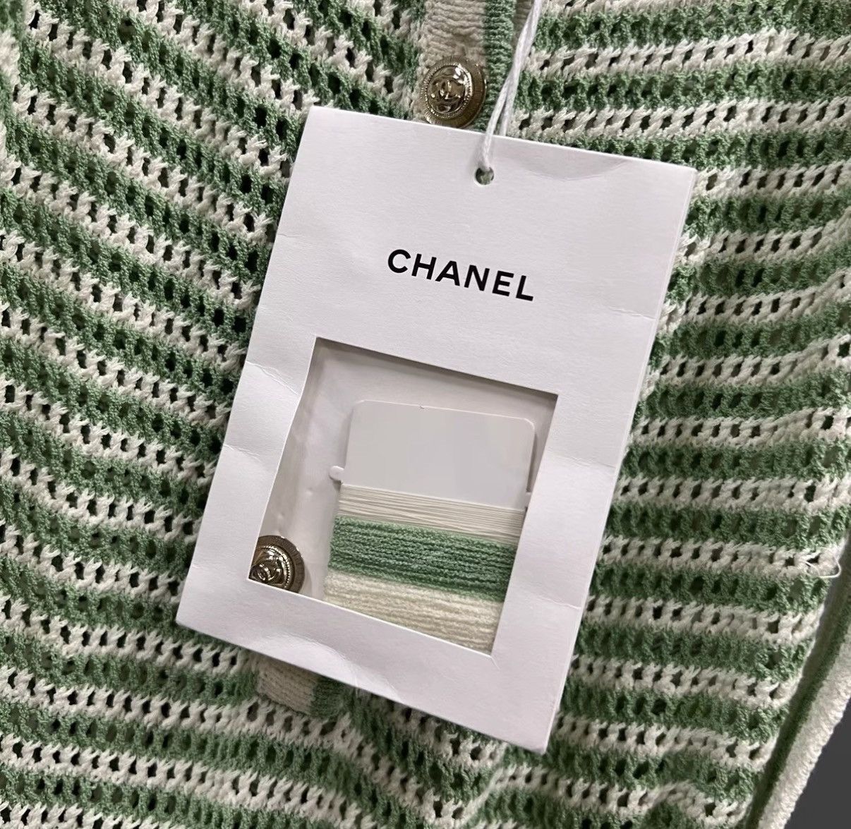 Chanel Chanel 21C Cruise Collection Striped Knit Camisole Dress J41 Size XXS / US 00 / IT 34 - 3 Thumbnail