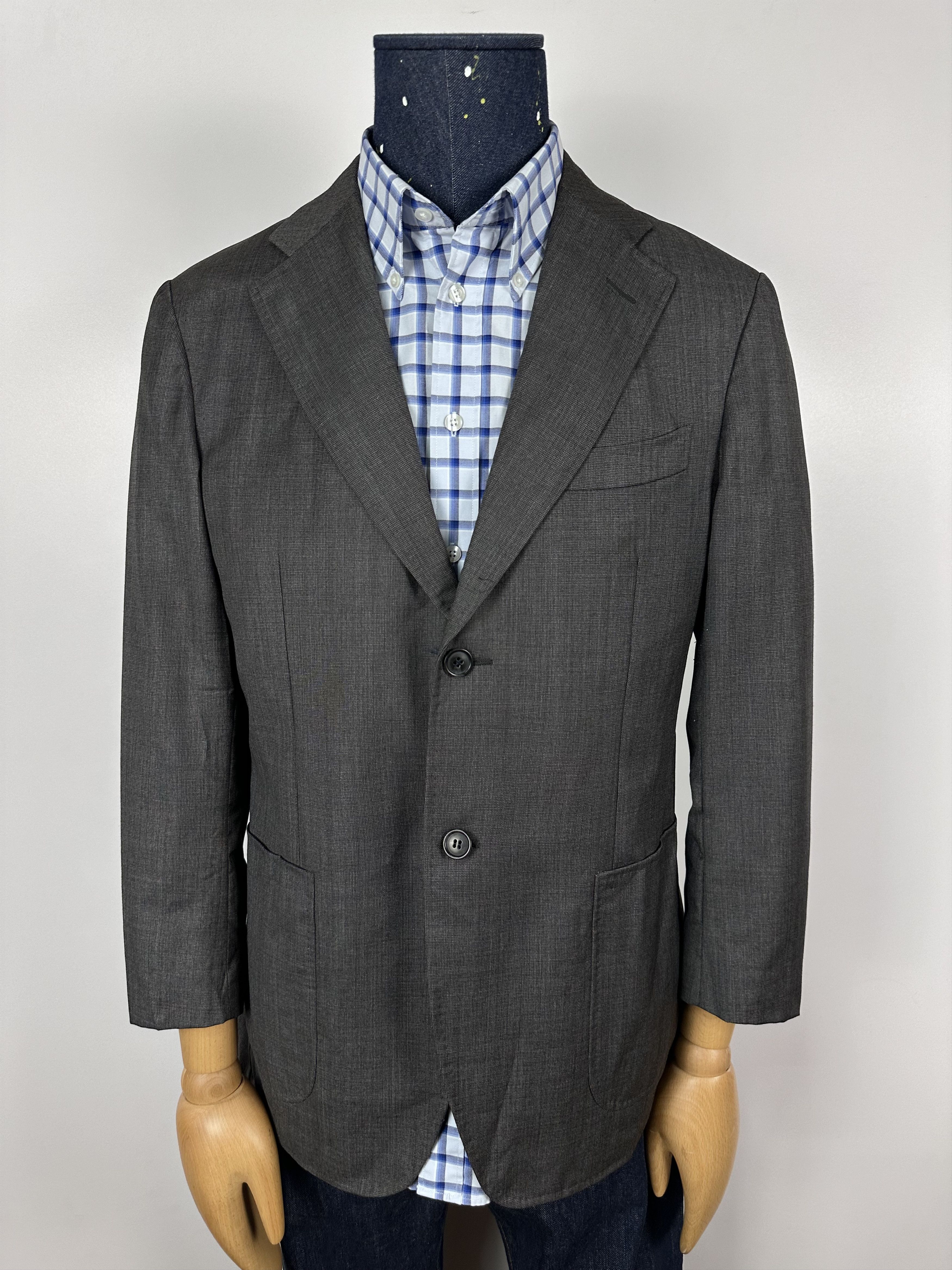 Grailed × Suitsupply Suitsupply Unlined 110s Wool Blazer Gray Mens 1QR3A0 Sz 38S Size 38S - 2 Thumbnail