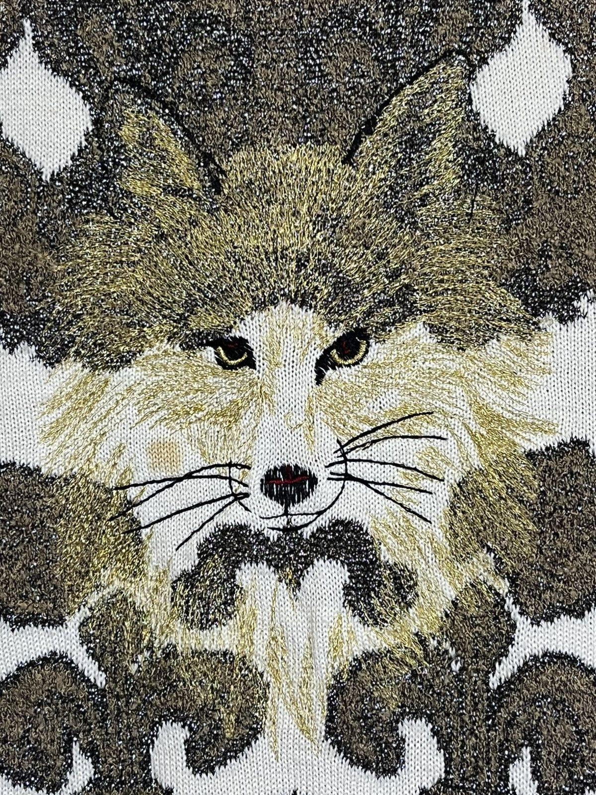 Japanese Brand vintage japanese HOMME LIBRE wolf embroidered knit sweats Size L / US 10 / IT 46 - 4 Thumbnail