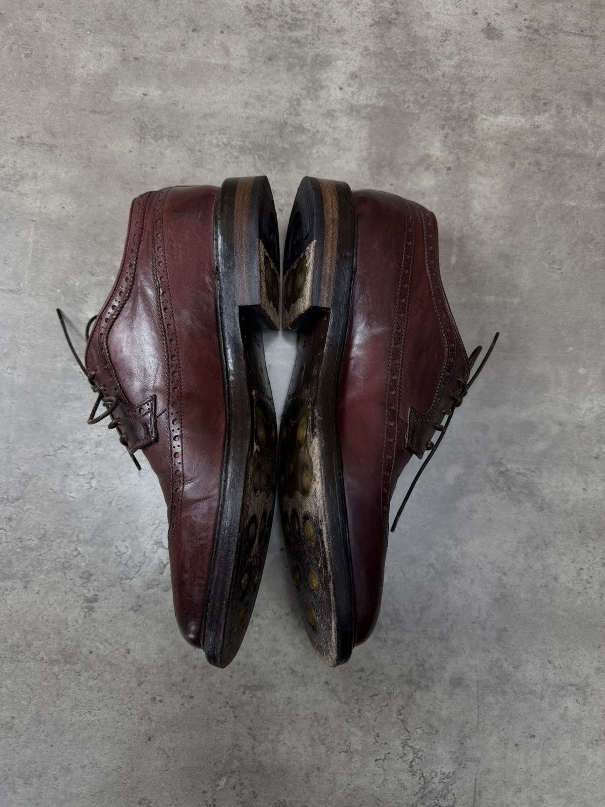 Officine Creative Officine Creative Wingtip Brogue Derby Shoes Burgundy Size US 8 / EU 41 - 7 Thumbnail