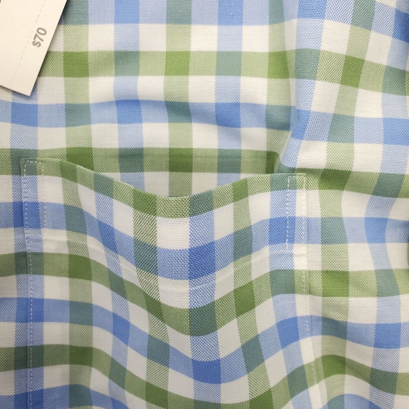 Stafford Stafford Mens Dress Shirt 2XL Plaid Wrinkle Free Button-Down Multicolor Regular Shirt Size 48R - 8 Thumbnail