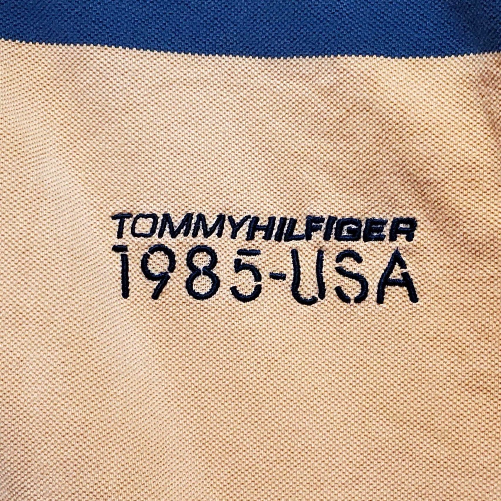 Tommy Hilfiger VINTAGE Tommy Hilfiger Polo Shirt Mens Large Orange 90s Short Sleeve Rugby Polo Shirt Mens Orange L Size US L / EU 52-54 / 3 - 3 Thumbnail