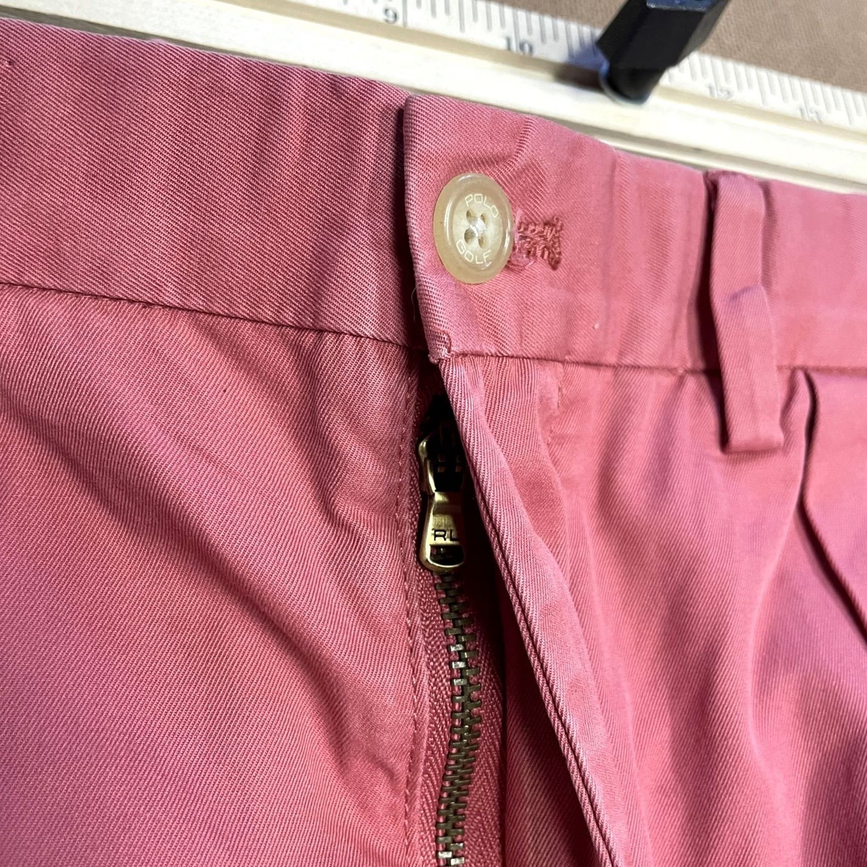 Polo Ralph Lauren Polo Golf Ralph Lauren Shorts Mens 33 Pink Fairway Short Embroidered Crest Casual Chino Pocketed 9in Inseam Mens Regular Classic Button Zipper Fly Size US XS / EU 42 / 0 - 4 Thumbnail