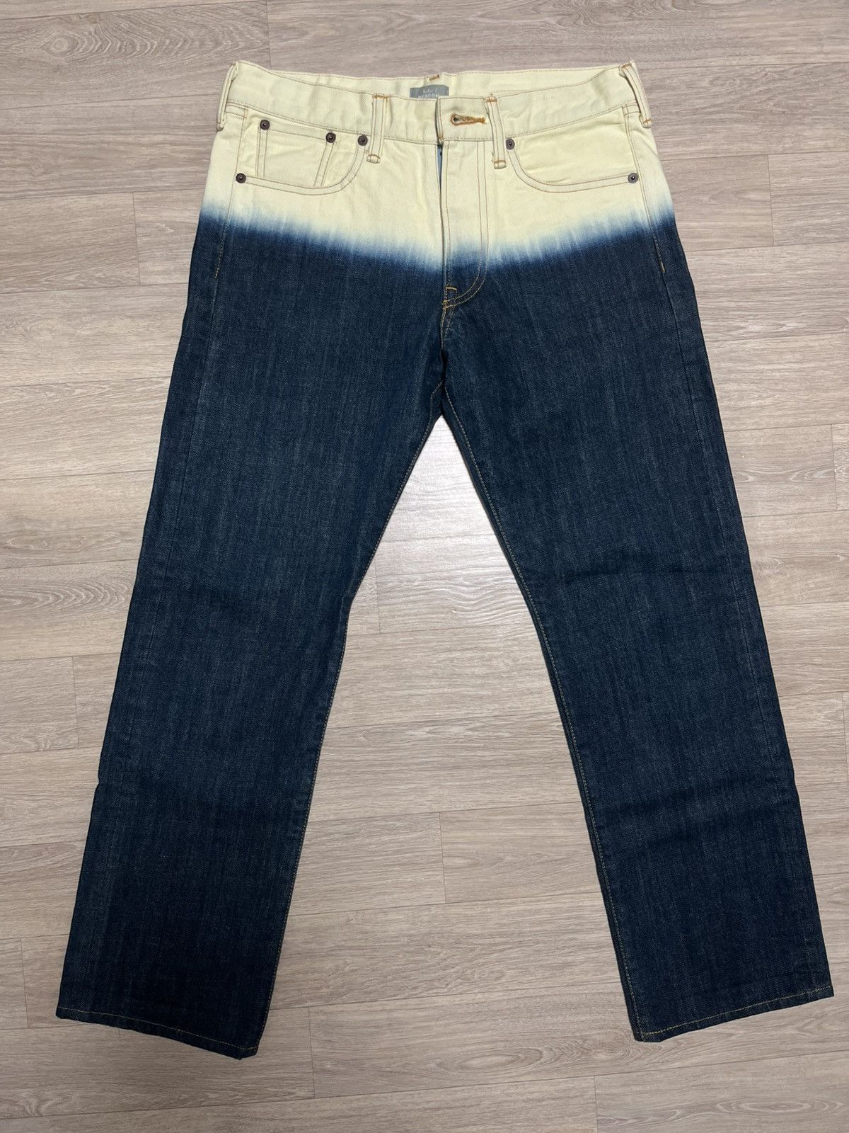 Kolor kolor becon waist bleached denim Size US 29 - 1 Thumbnail