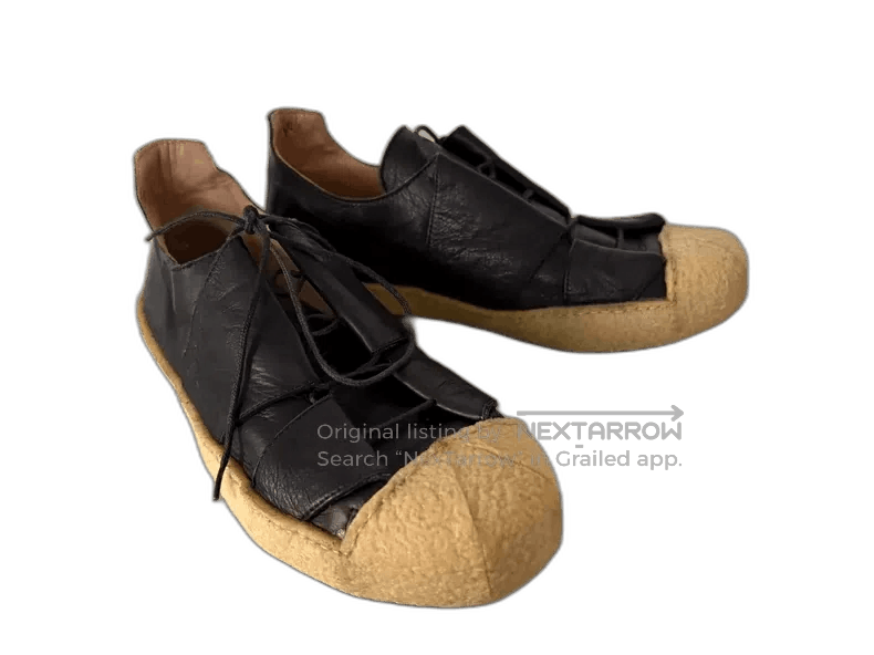 Ma+ Men's Black Foldable Leather Sport Shoes. Size US 8.5 / EU 41-42 - 1 Thumbnail
