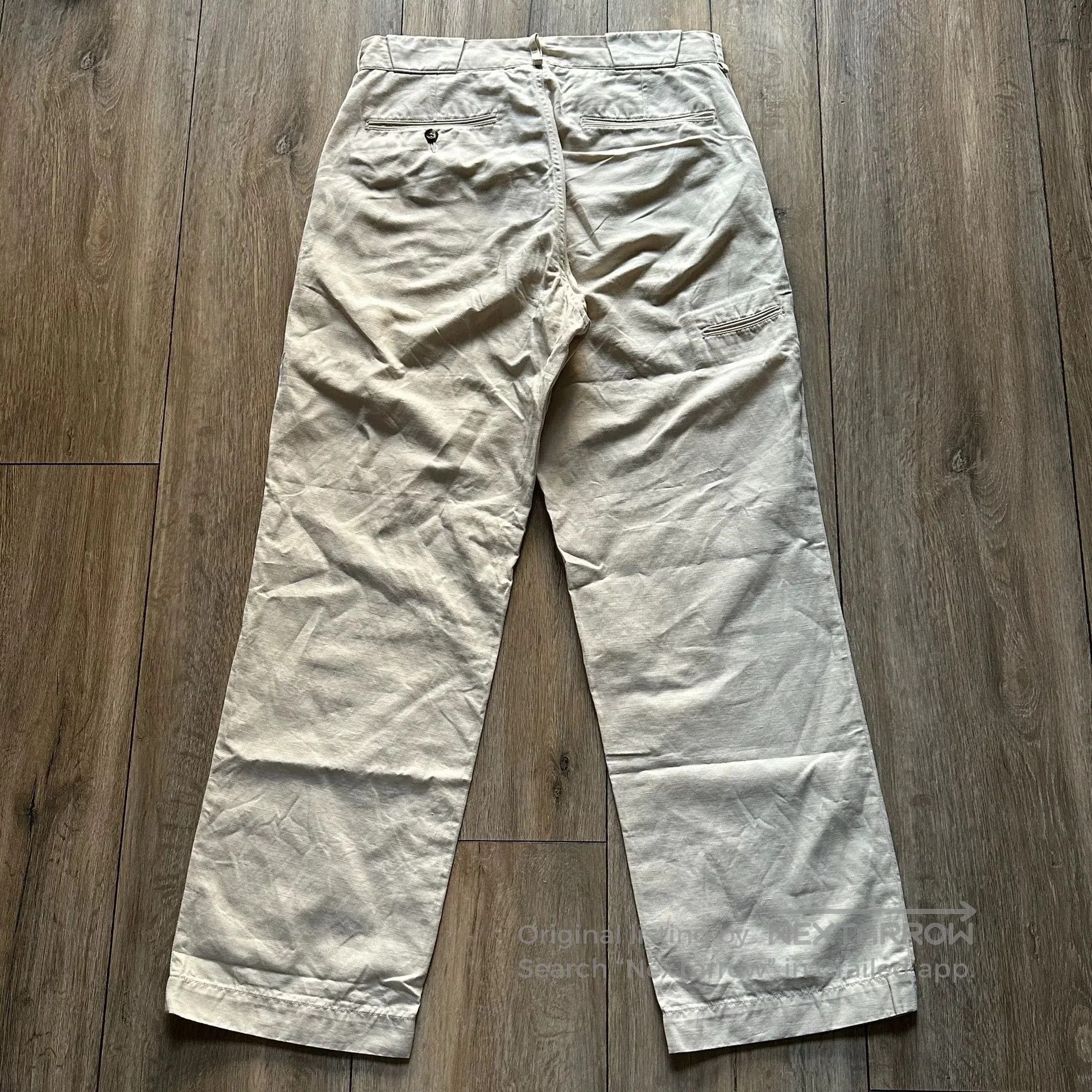 Old Joe OLD JOE Cotton Linen White Pants. Size US 34 / EU 50 - 2 Thumbnail