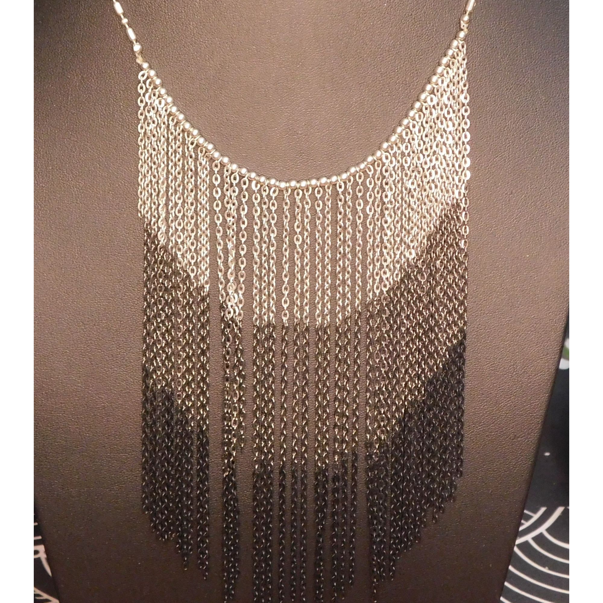 Other Glam Goth Multitone Cascading Fringe Necklace Size ONE SIZE - 1 Thumbnail