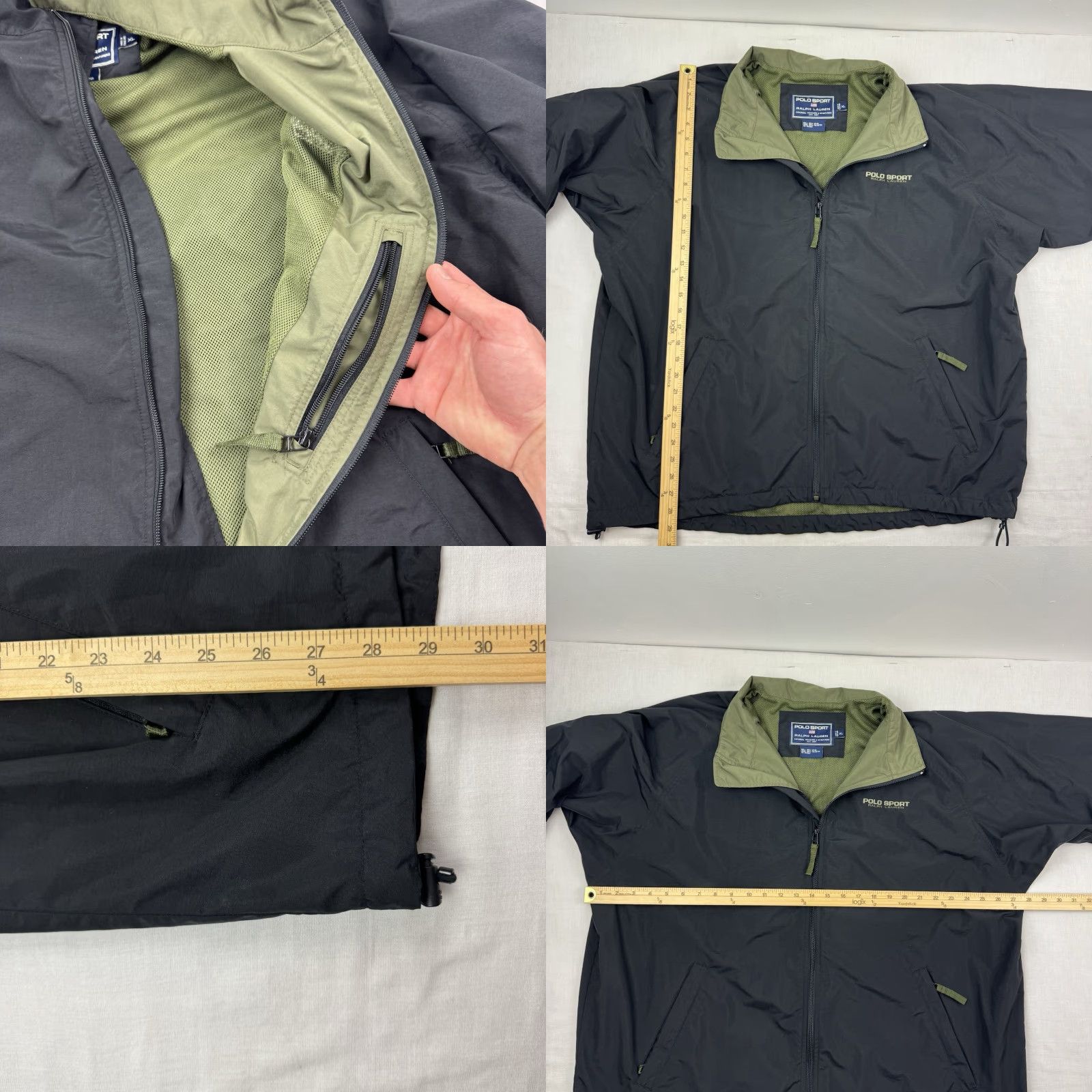 Vintage VINTAGE Polo Sport Windbreaker Jacket Mens XL Full Zip Black 90s Designer Sports Casual Travel Classic Size US XL / EU 56 / 4 - 8 Thumbnail
