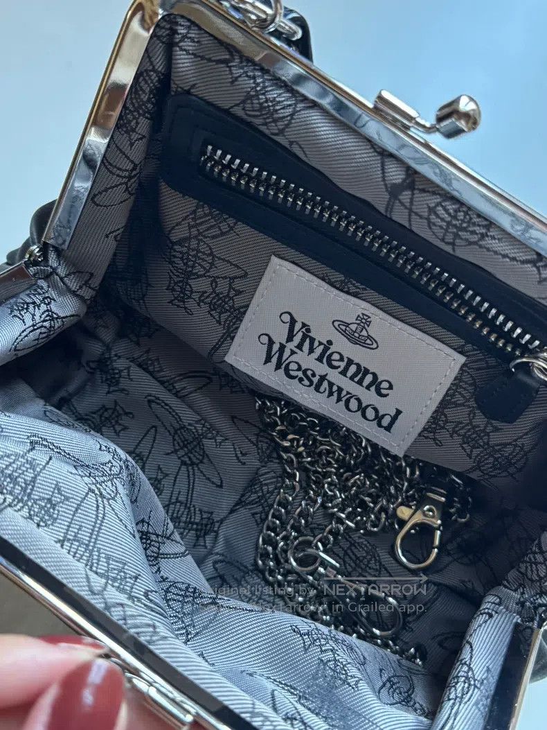 Vivienne Westwood vivienne westwood size os Leather Bag Chain Bag Black Cross Size ONE SIZE - 5 Thumbnail