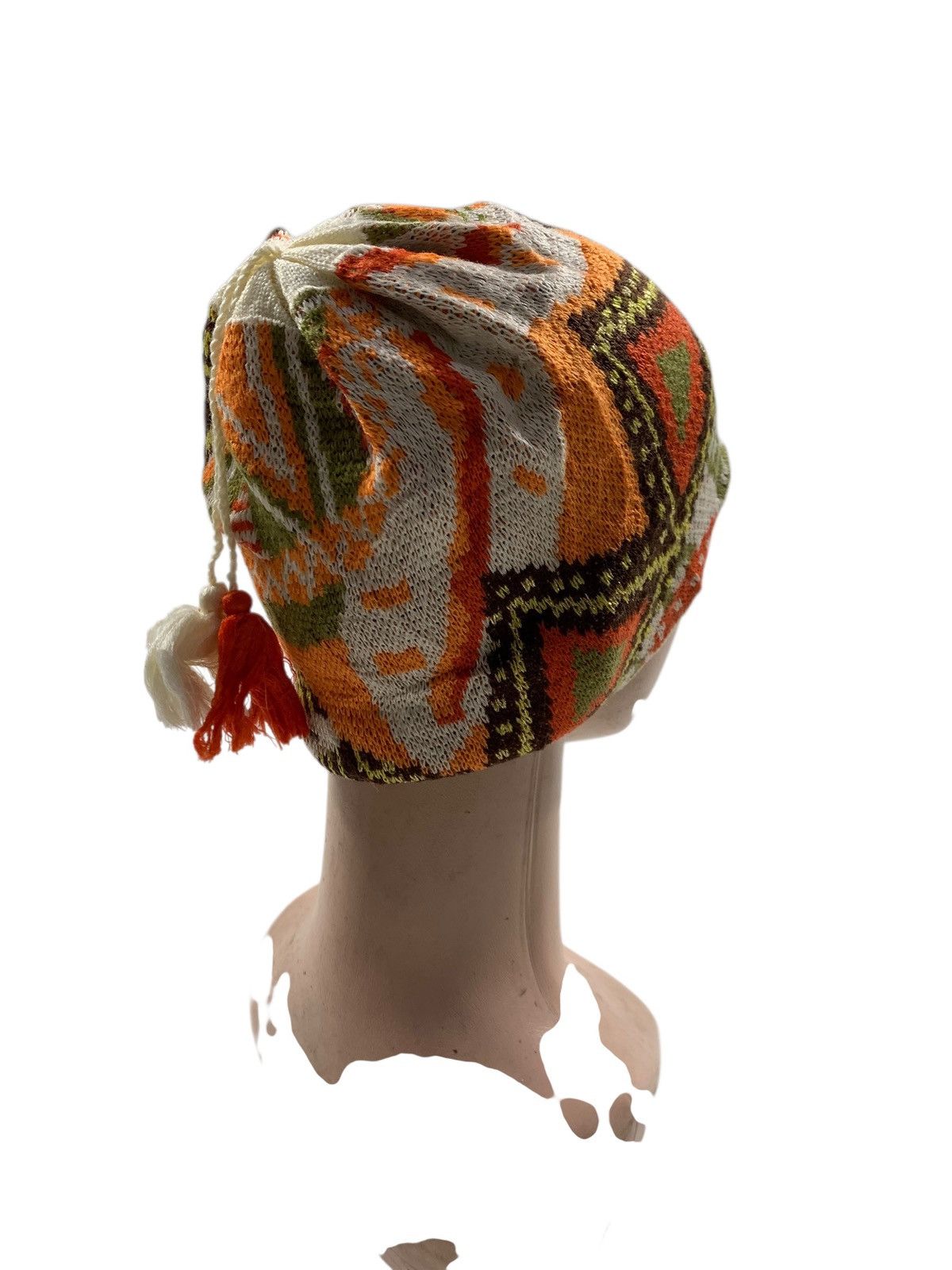 Japanese Brand Crochet knitted beanie hats rare Size ONE SIZE - 3 Thumbnail
