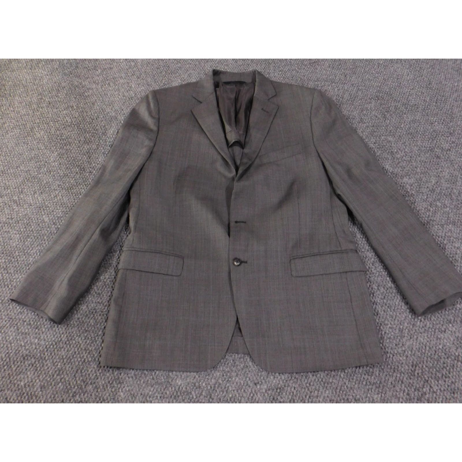 Brooks Brothers VINTAGE Brooks Brothers 346 Sport Coat Mens 41 Gray Plaid Two Button Blazer Suit Jacket Size 42R - 3 Thumbnail