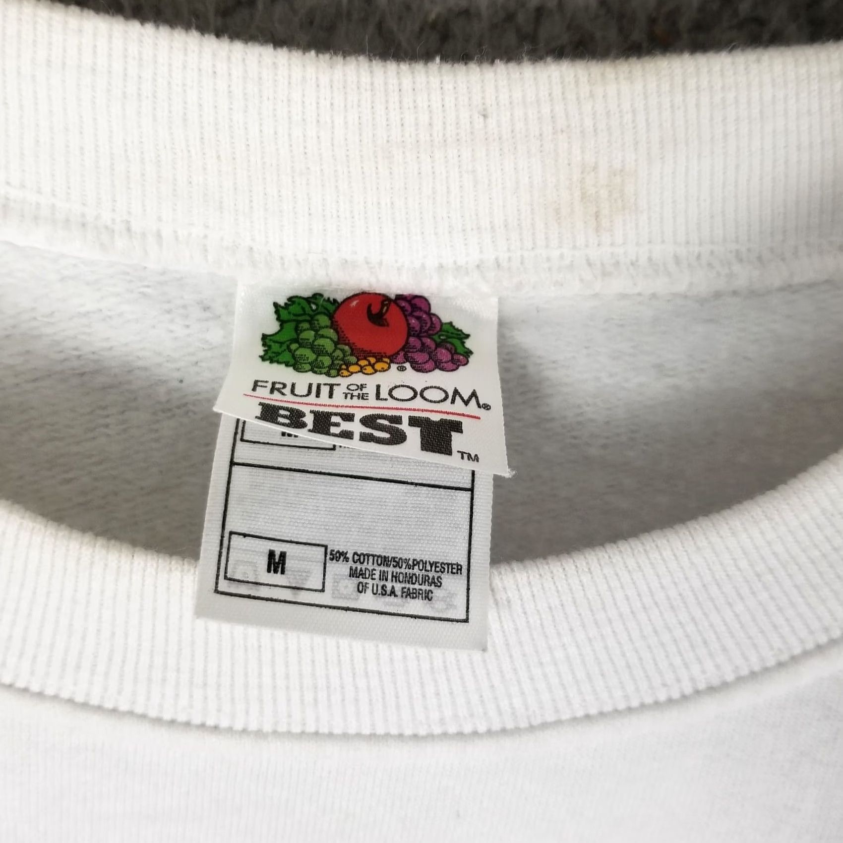 Fruit Of The Loom Vintage Fruit of the Loom Sweatshirt Crewneck M White Dolphin Tybee Island Lagoon Georgia 90s Beach Marine Nautical University Mens Size US M / EU 48-50 / 2 - 7 Thumbnail