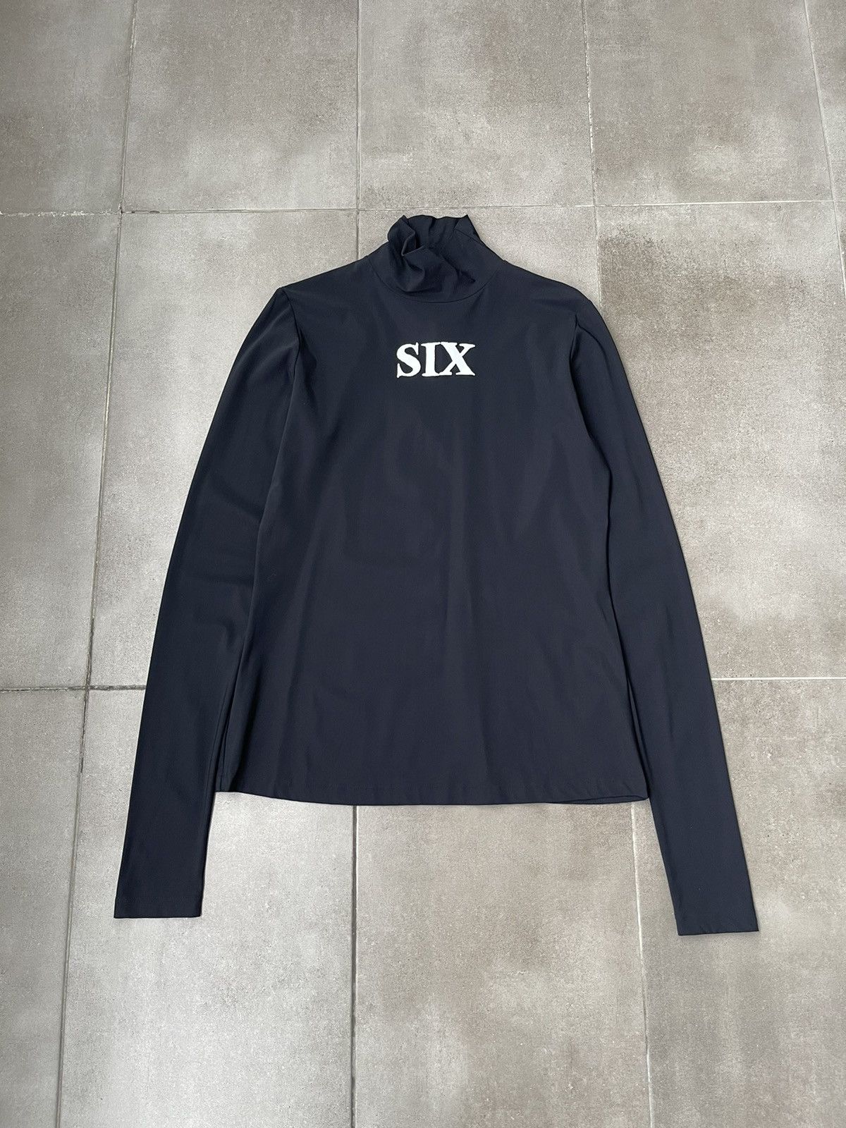 Maison Margiela SS22 Maison Margiela MM6 Black "SIX" Mesh Turtleneck Size US M / EU 48-50 / 2 - 1 Thumbnail