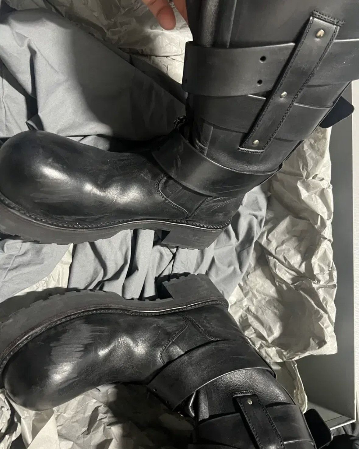 Balenciaga Venom High Buckle Stomper Boots Size US 11 / EU 44 - 4 Thumbnail
