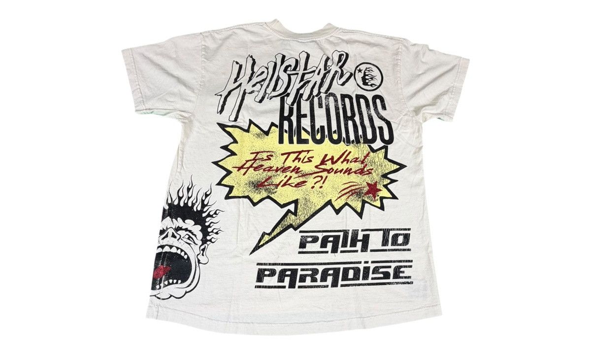 HELLSTAR Hellstar Records Cream T-Shirt Size US L / EU 52-54 / 3 - 2 Thumbnail