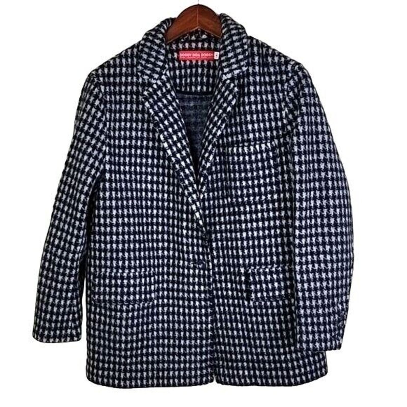 Daniel Palillo Daniel Palillo "Doggy Dog Doggy" Houndstooth Wool Overcoat Size S / US 4 / IT 40 - 2 Thumbnail