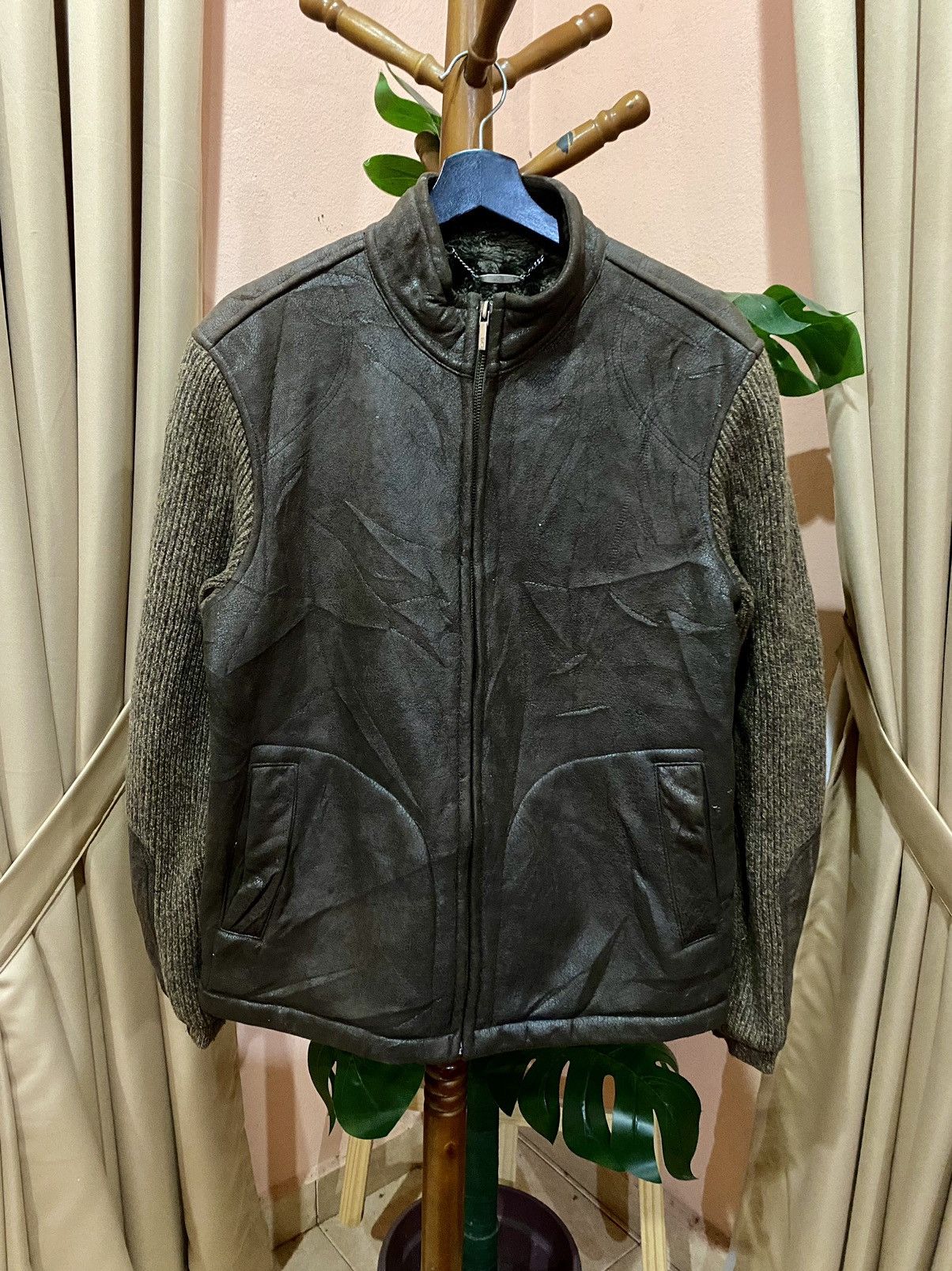 Vintage VINTAGE GAGAM SEUNGJE SUEDE AND KNIT JACKET Size US M / EU 48-50 / 2 - 3 Thumbnail