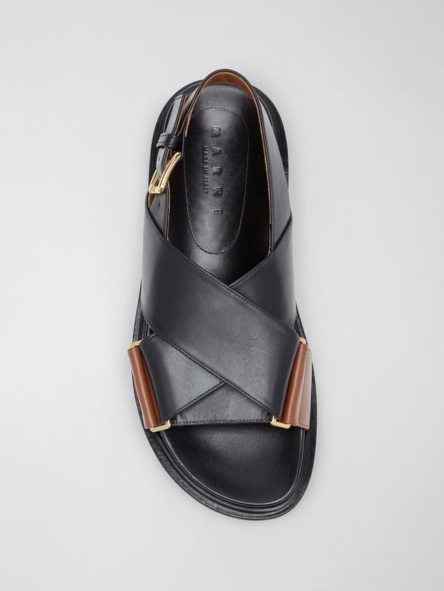 Marni o1f1d3z0825 Criss Cross Sandals in Black Size US 8 / IT 38 - 4 Thumbnail