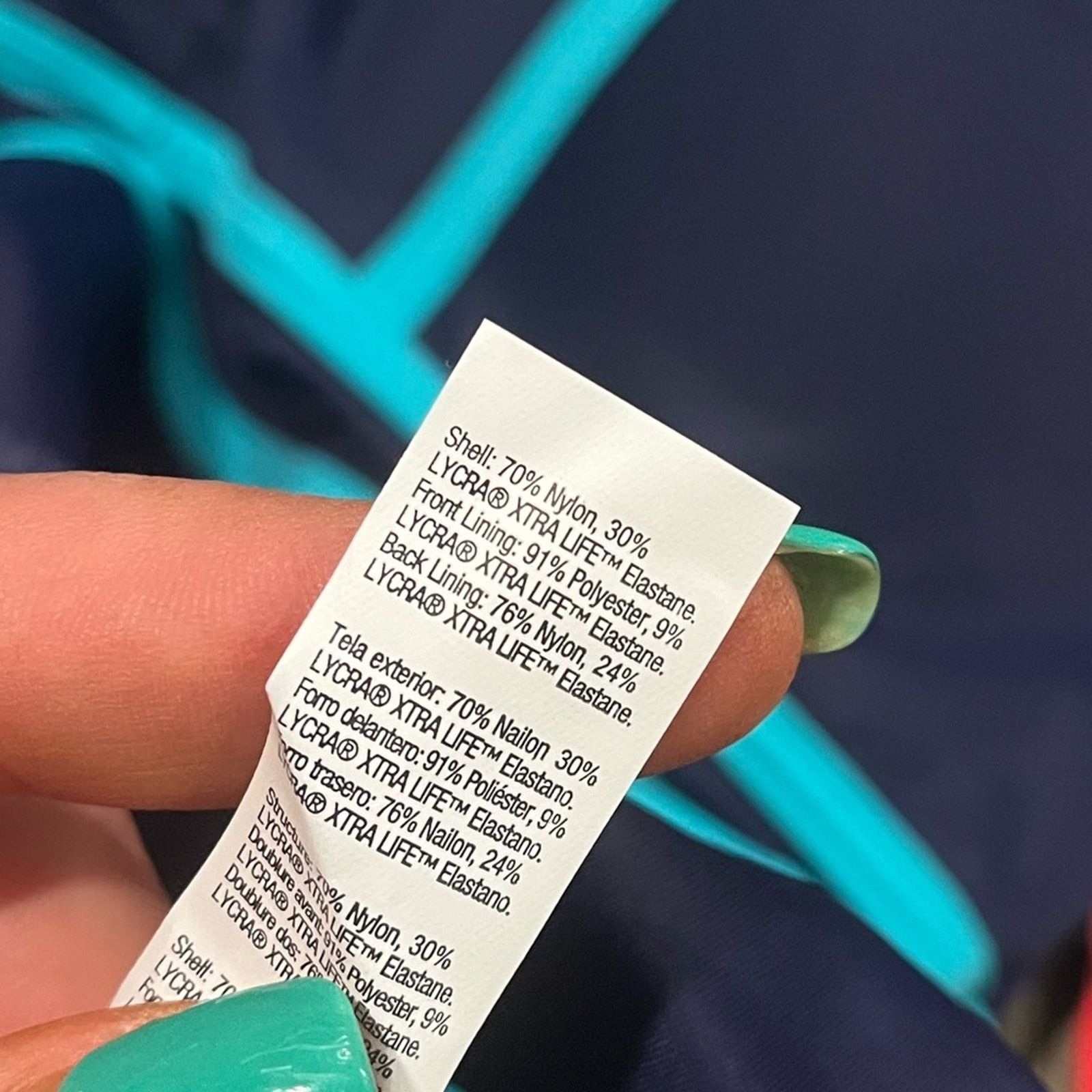 Spanx NWT SPANX Sweetheart One Piece Swimsuit Underwire Blue Sz 12 Size XL / US 12-14 / IT 48-50 - 5 Thumbnail