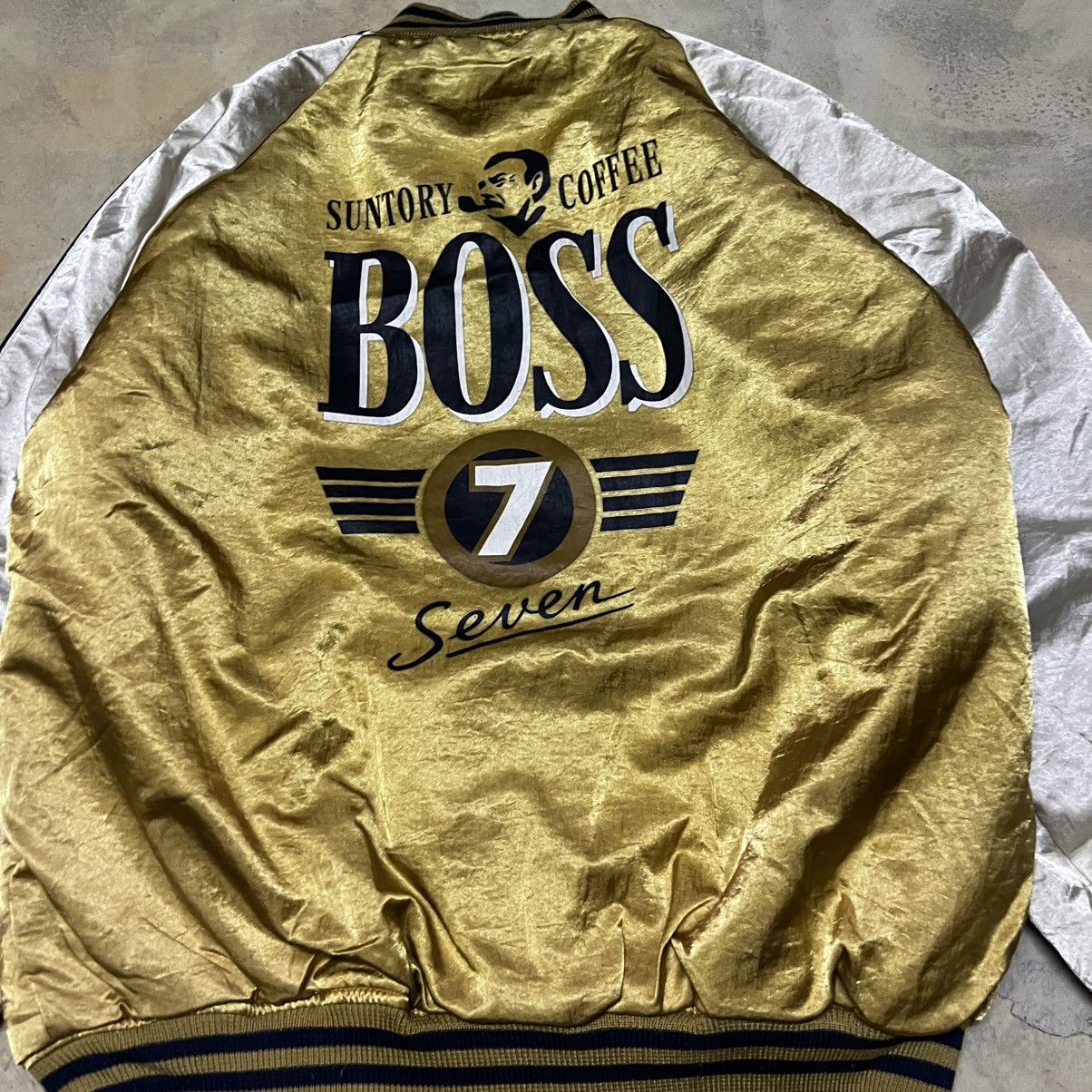 Japanese Brand Suntory Boss Coffee Big Logo Bomber Jacket Reversible Size US M / EU 48-50 / 2 - 8 Thumbnail