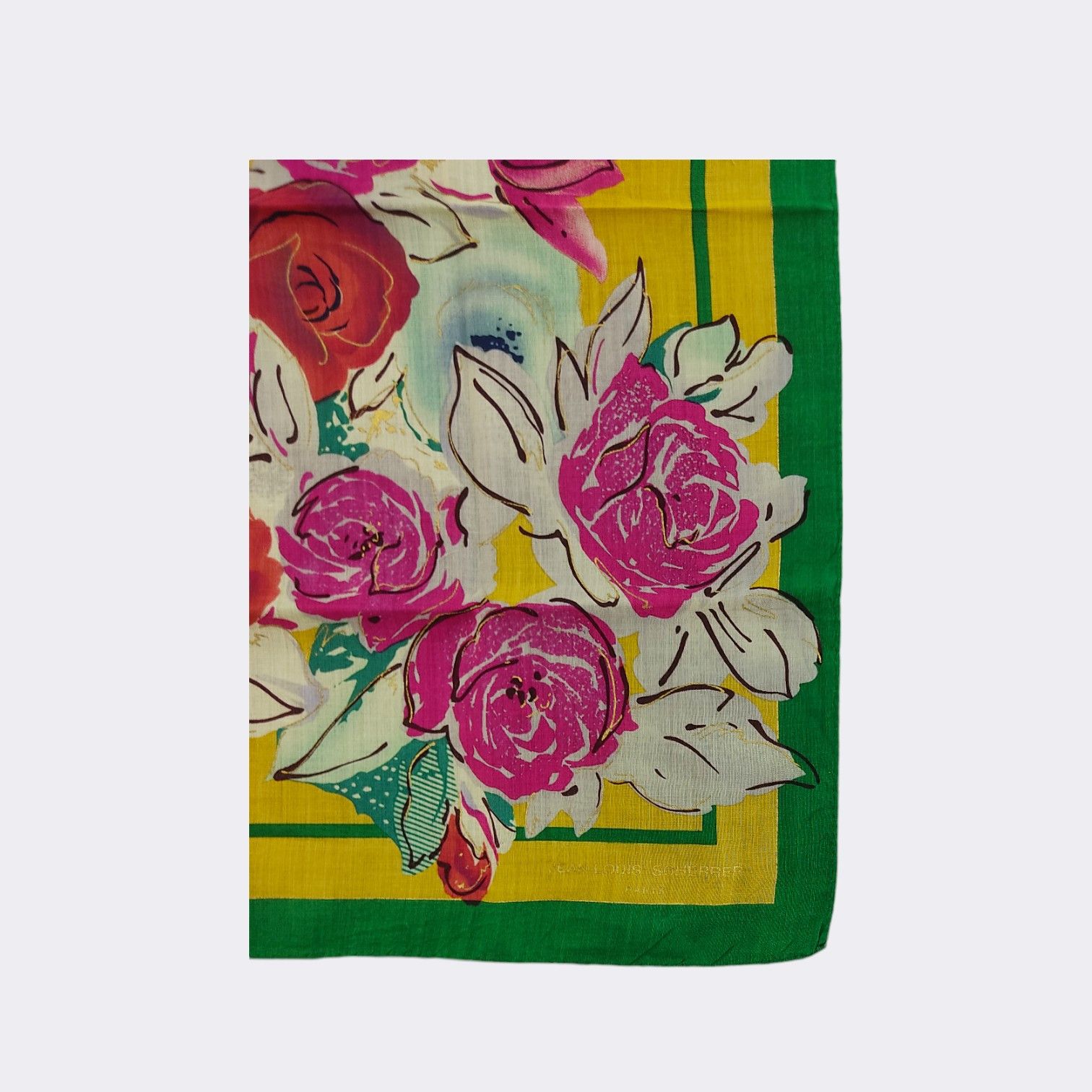 Jean-Louis Scherrer Vintage Jean Louis Scherrer Handkerchief Neckerchief H207G Size ONE SIZE - 3 Thumbnail