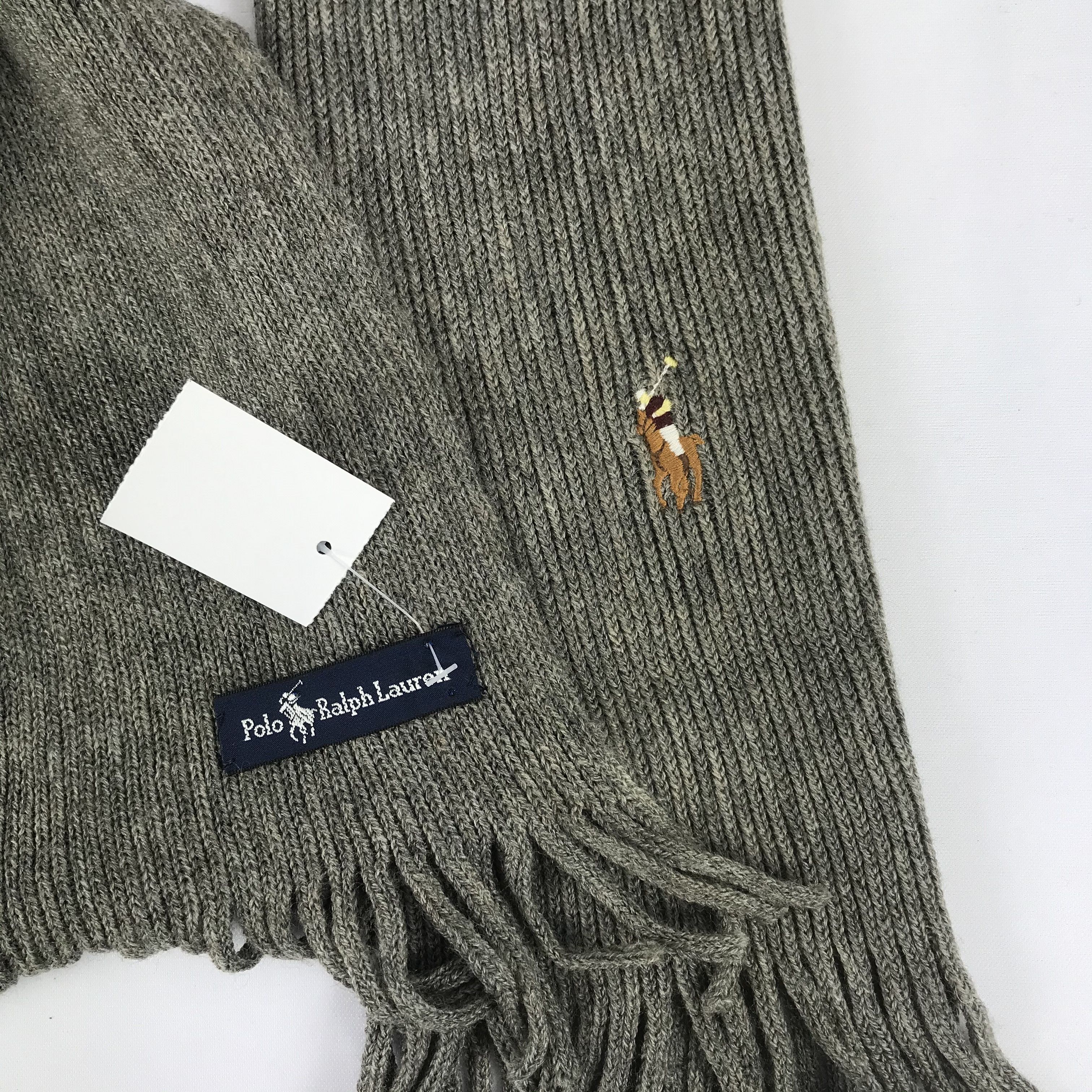 Polo Ralph Lauren Vintage Polo Ralph Lauren Scarf Muffler Wool Scarves Size ONE SIZE - 4 Thumbnail
