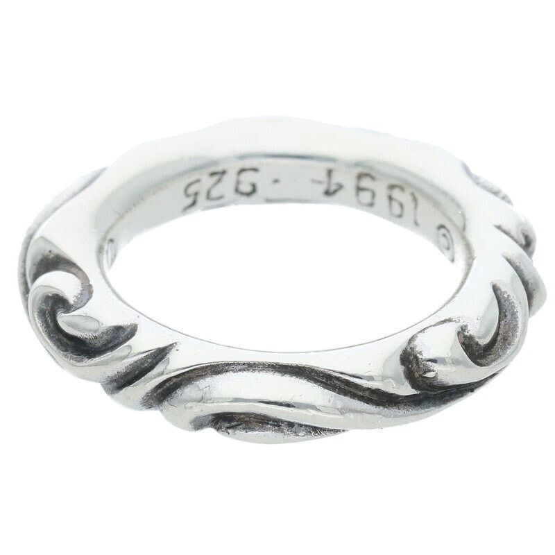 Chrome Hearts Scroll Band Silver Ring