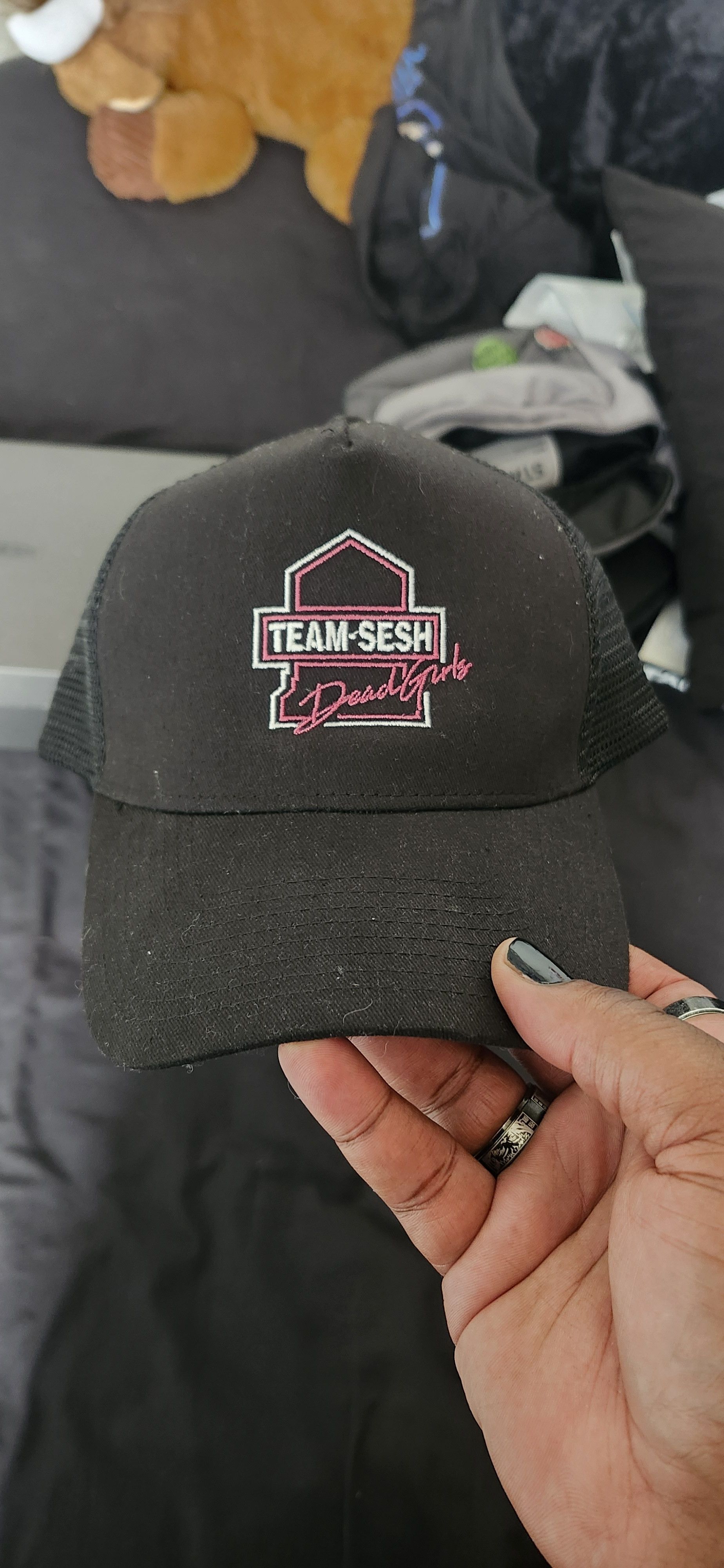 Bones × TeamSESH DEADGIRLS EMBROIDERED TRUCKER HAT Size ONE SIZE - 2 Thumbnail